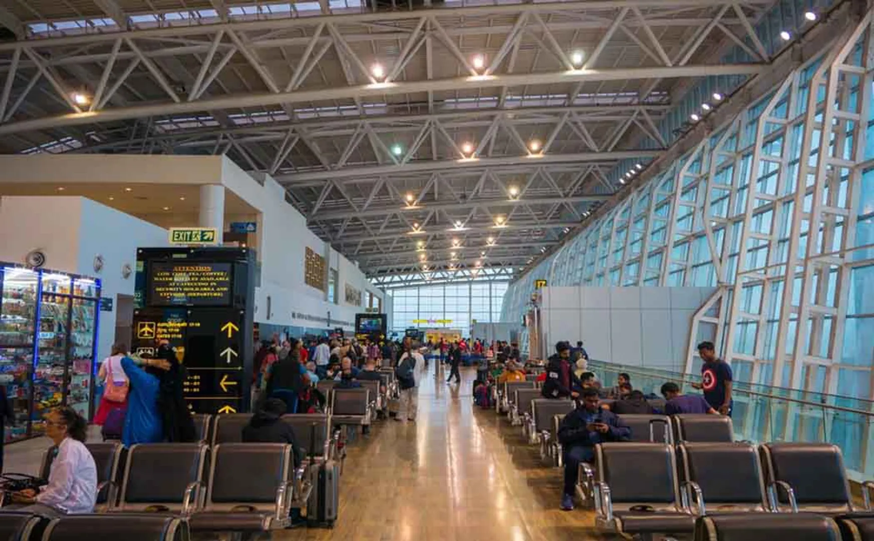 chennai airport high security alert search bags and cars vehicles 