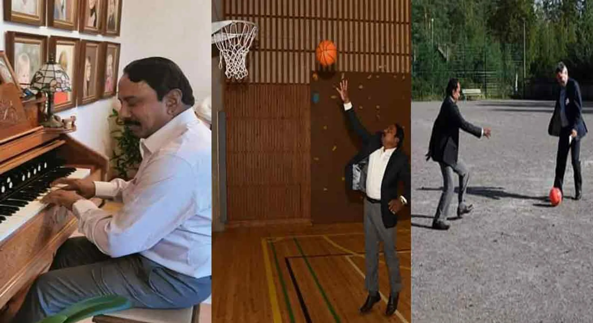 Piano, Basket Ball, Foot ball... minister sengakottiyan 