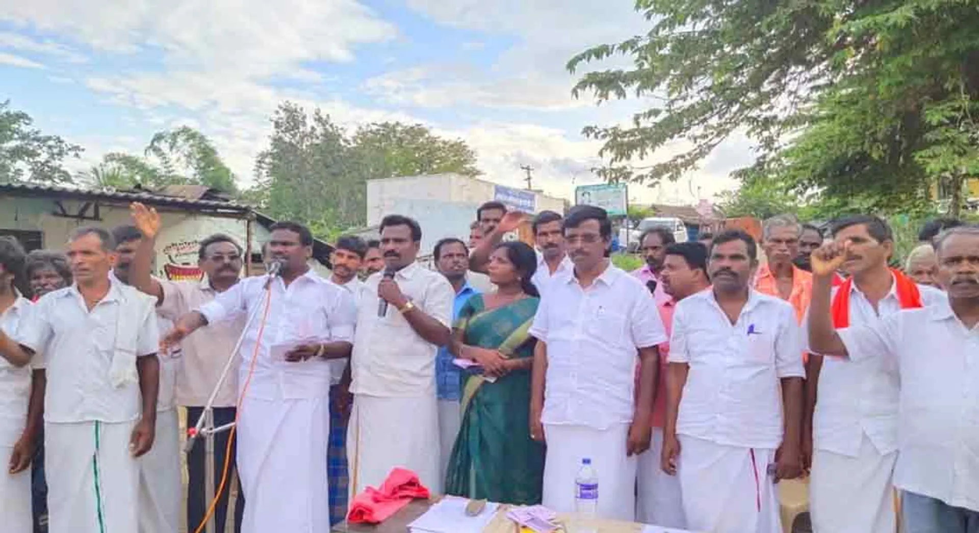  Change of Natural Waterway ... Barren Lands ... Struggle for Communist Party in Calvaryanmalai!