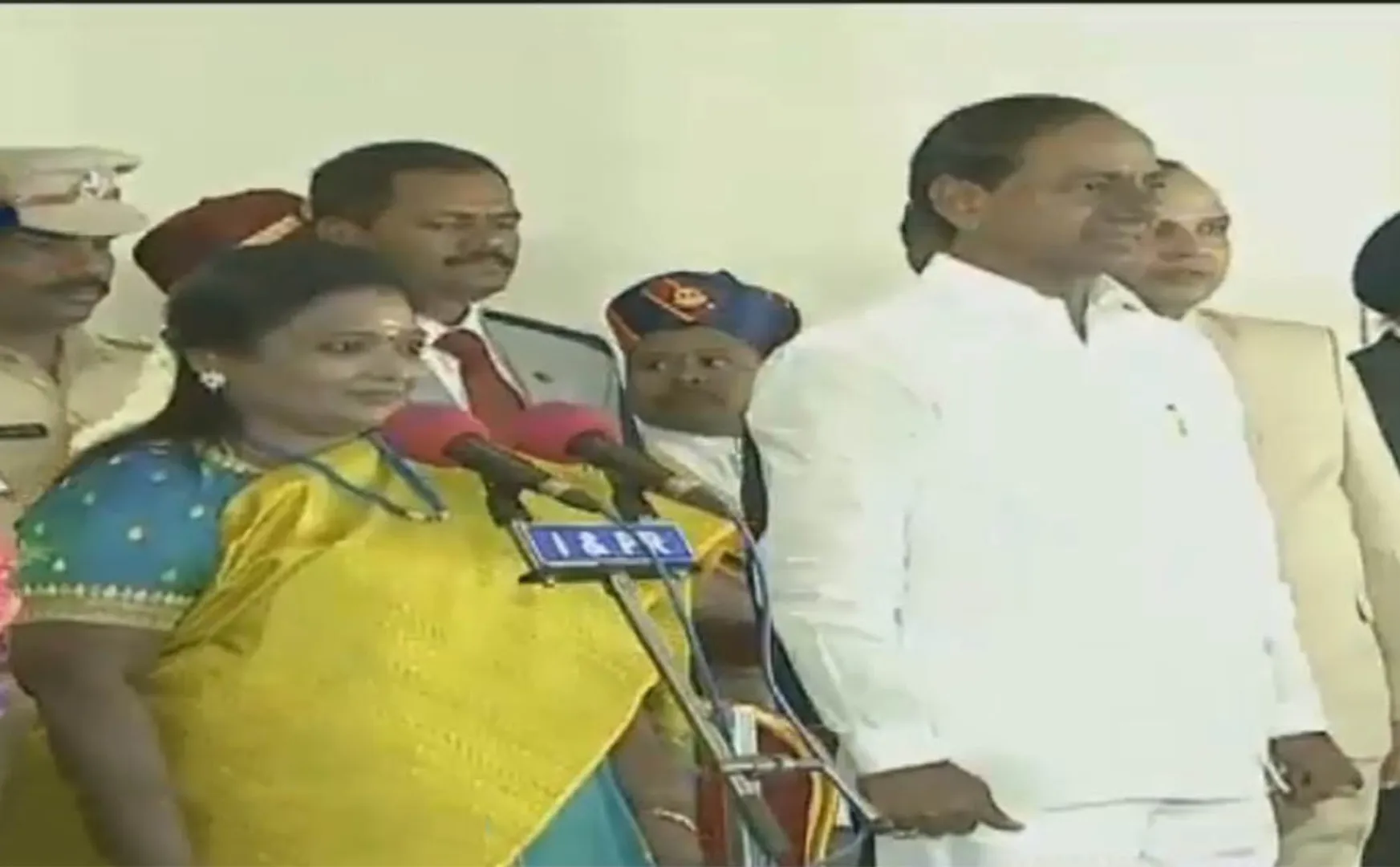 telangana governor tamilisai oath ceremony in hyderabad raj bhavan