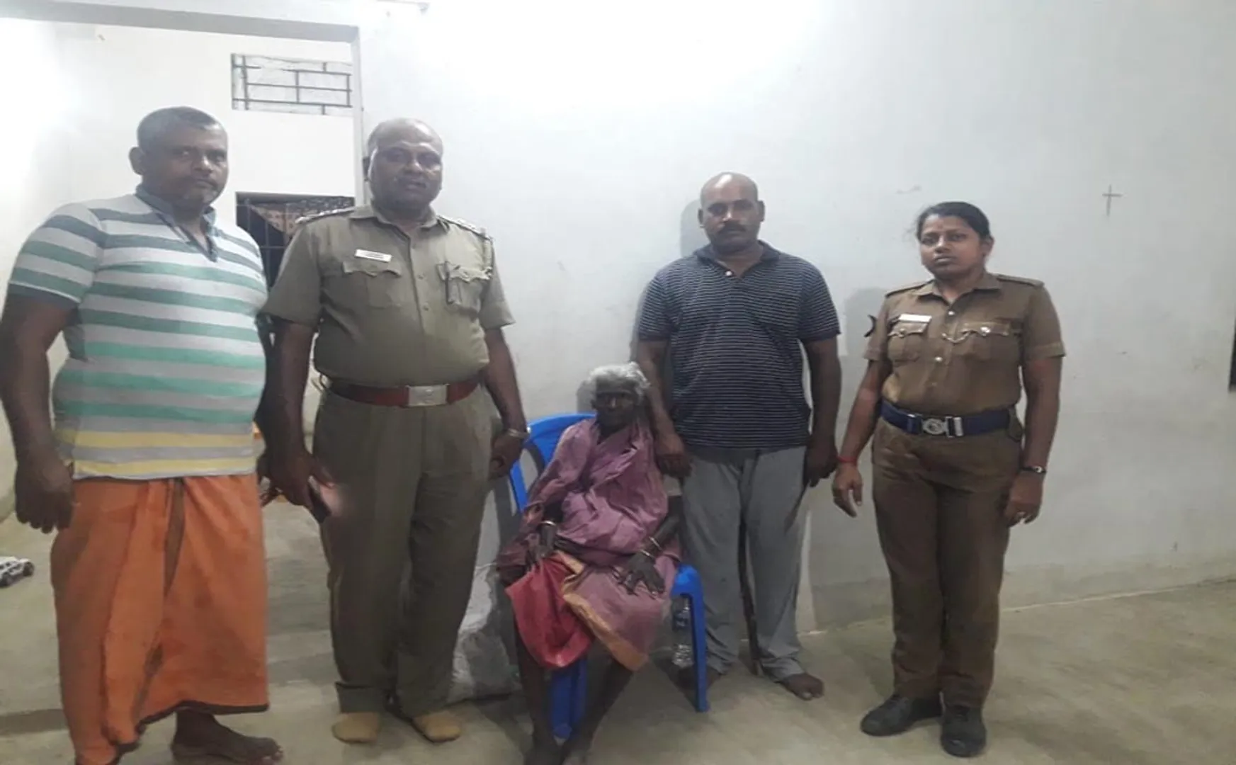  VILUPPURAM DISTRICT  Police HELP AND rescues grand Mother 