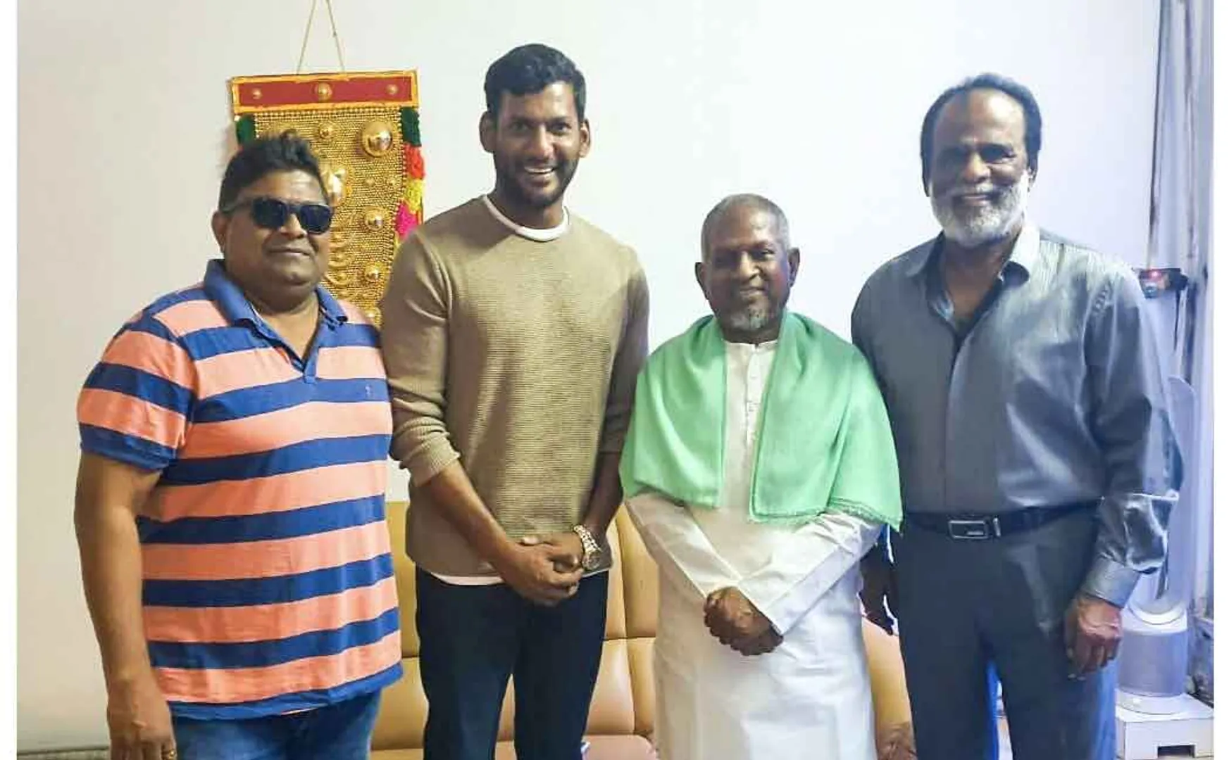 vishal with ilaiyaraja