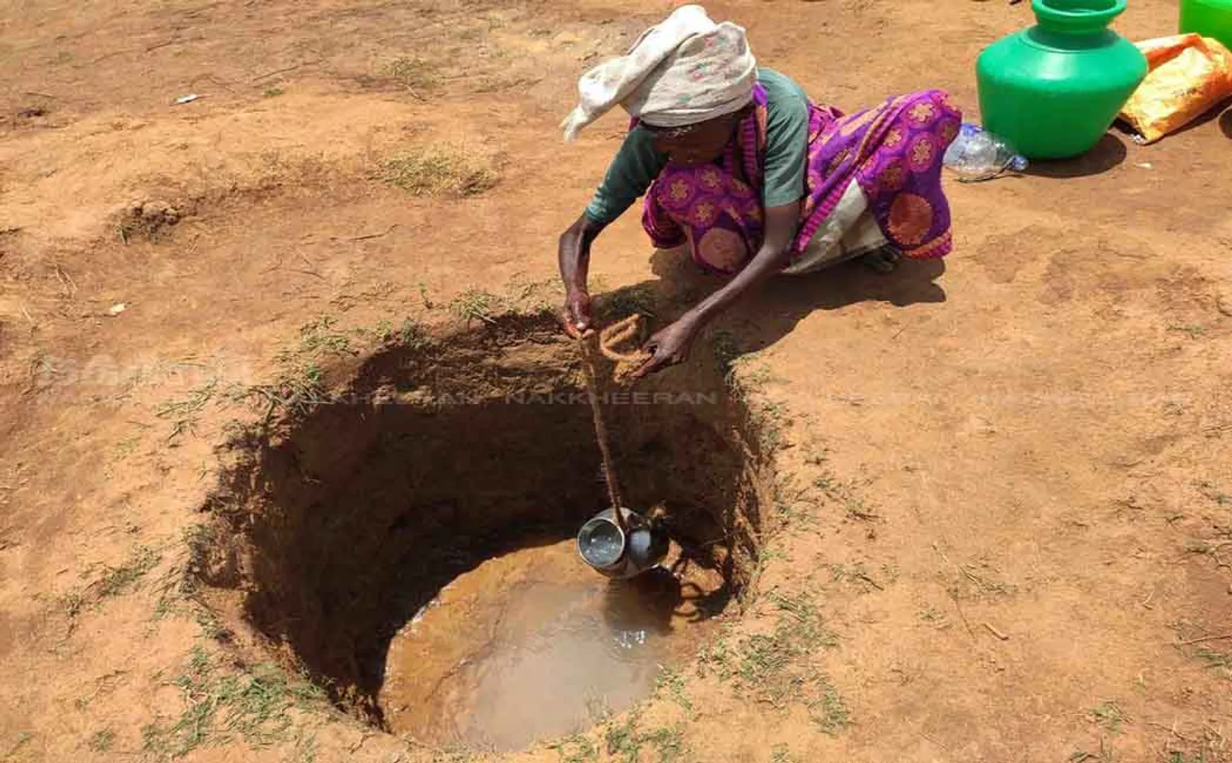 pudukkottai melmangalam 2 hours for a pitcher of water.  People who save water by pouring drops