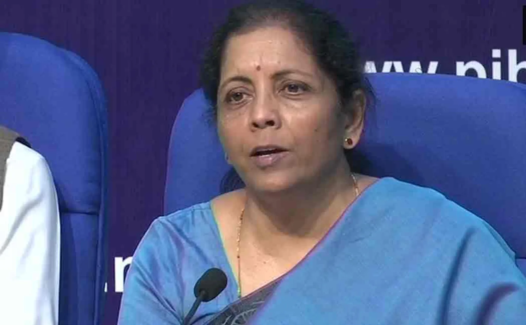 nirmala sitaraman pressmeet in delhi