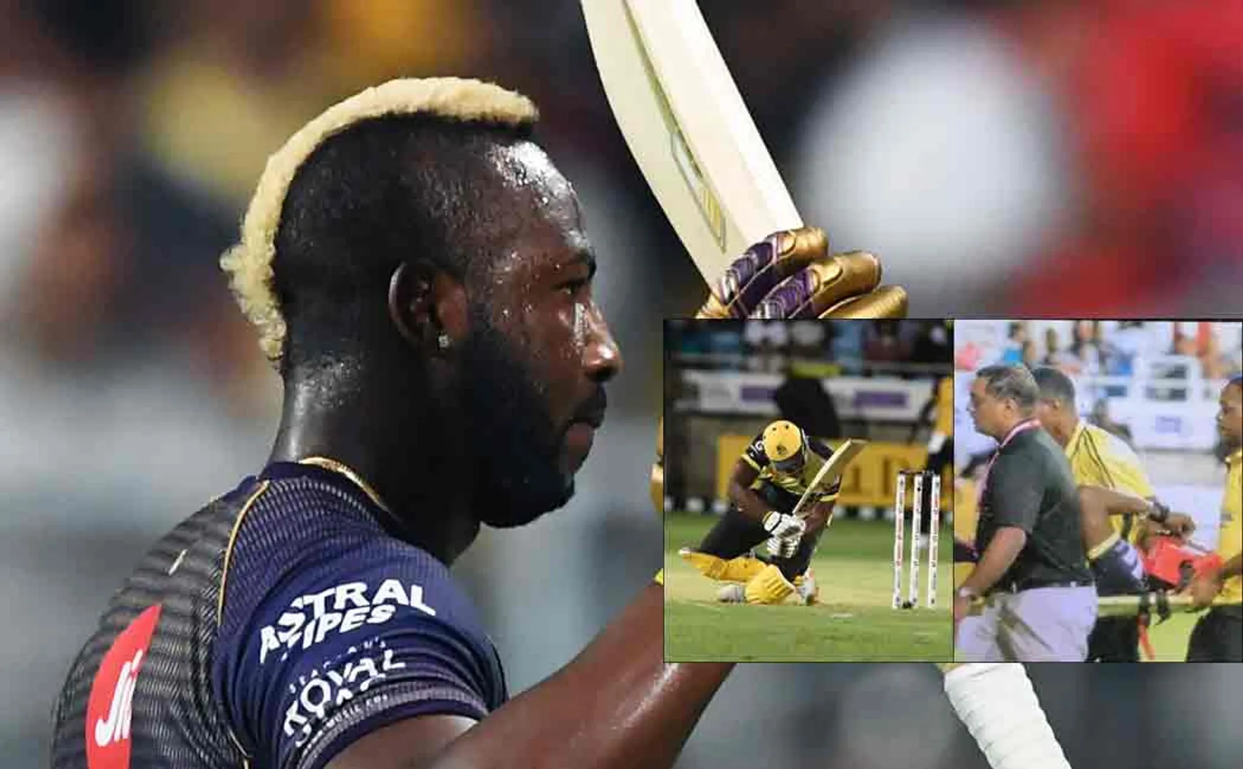 russell injured in carribean premier league