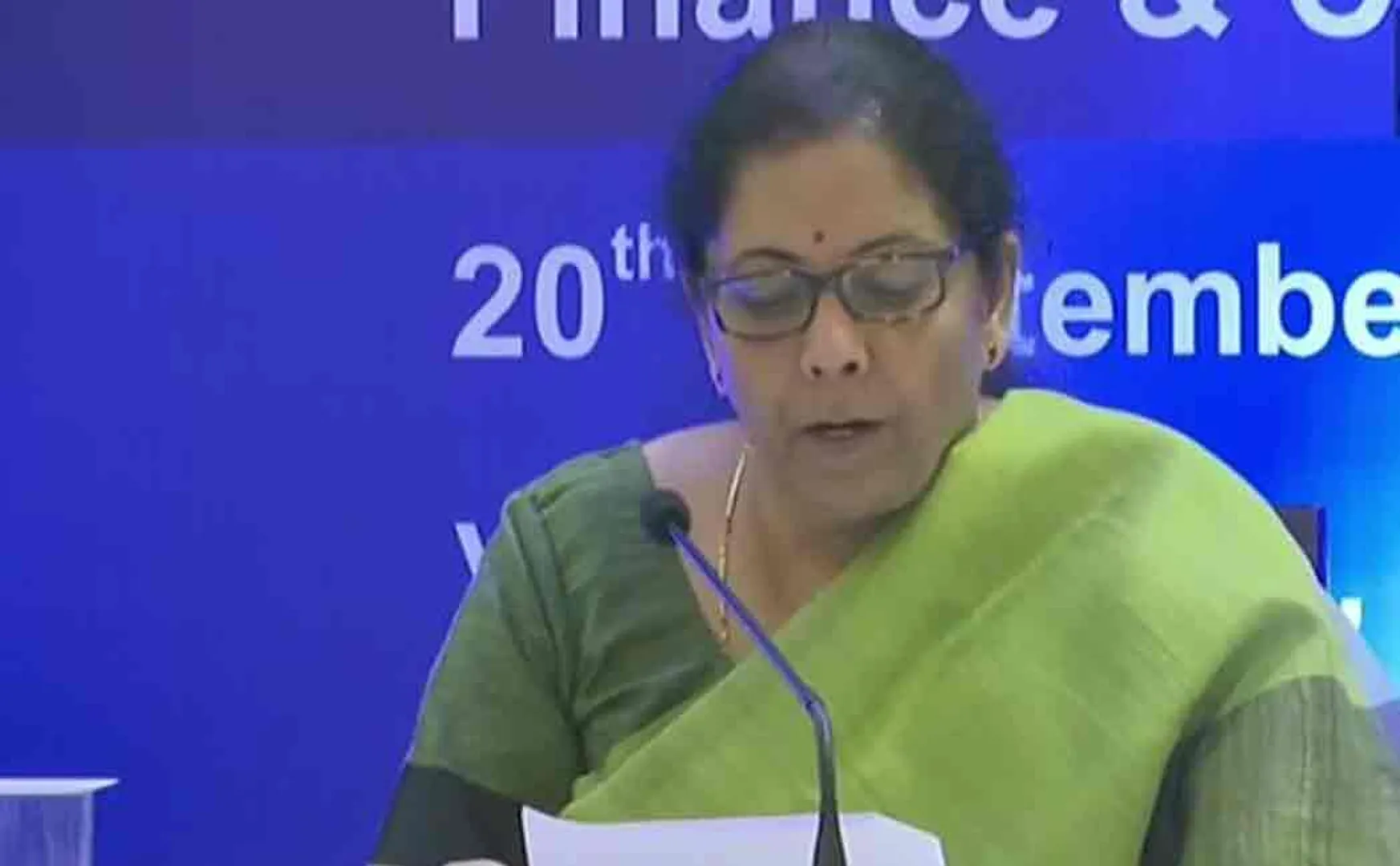 nirmala sitaraman slashes corporate taxes for indian companies