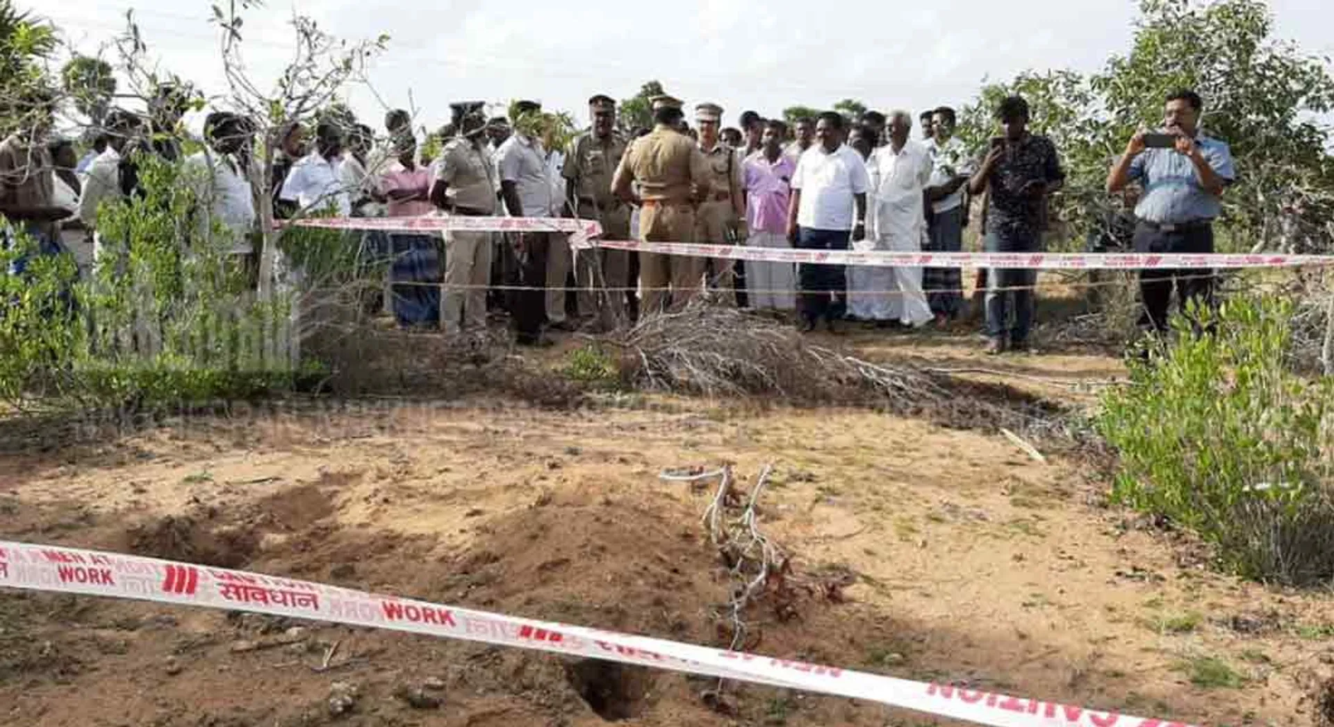 Woman buried in river...