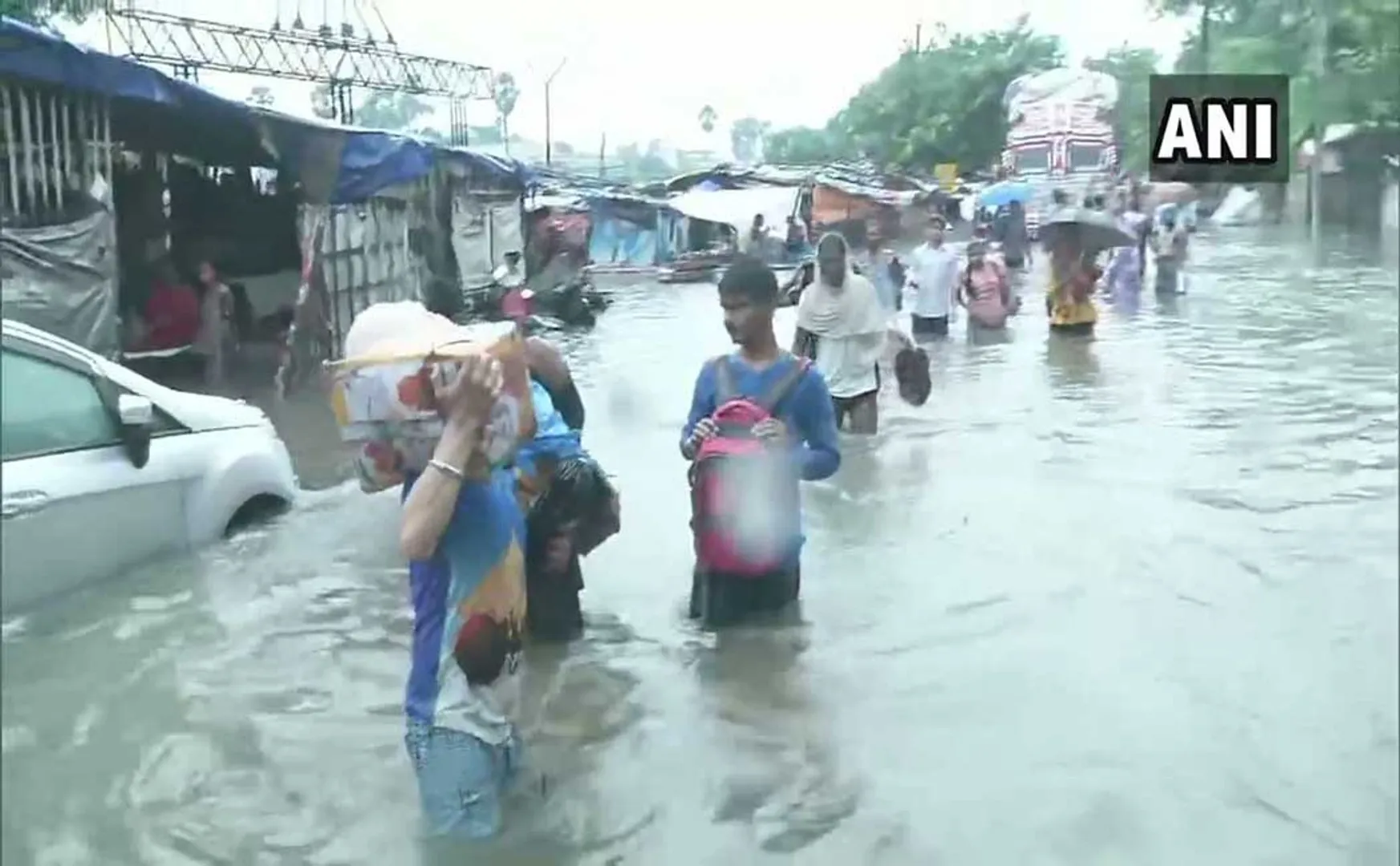 HEAVY RAIN FLOOD VIRAL VIDEO RAJASTHAN 