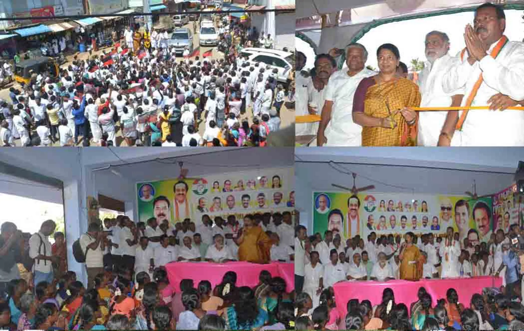 nanguneri assembly by election dmk kanimozhi mp start the election campaign 