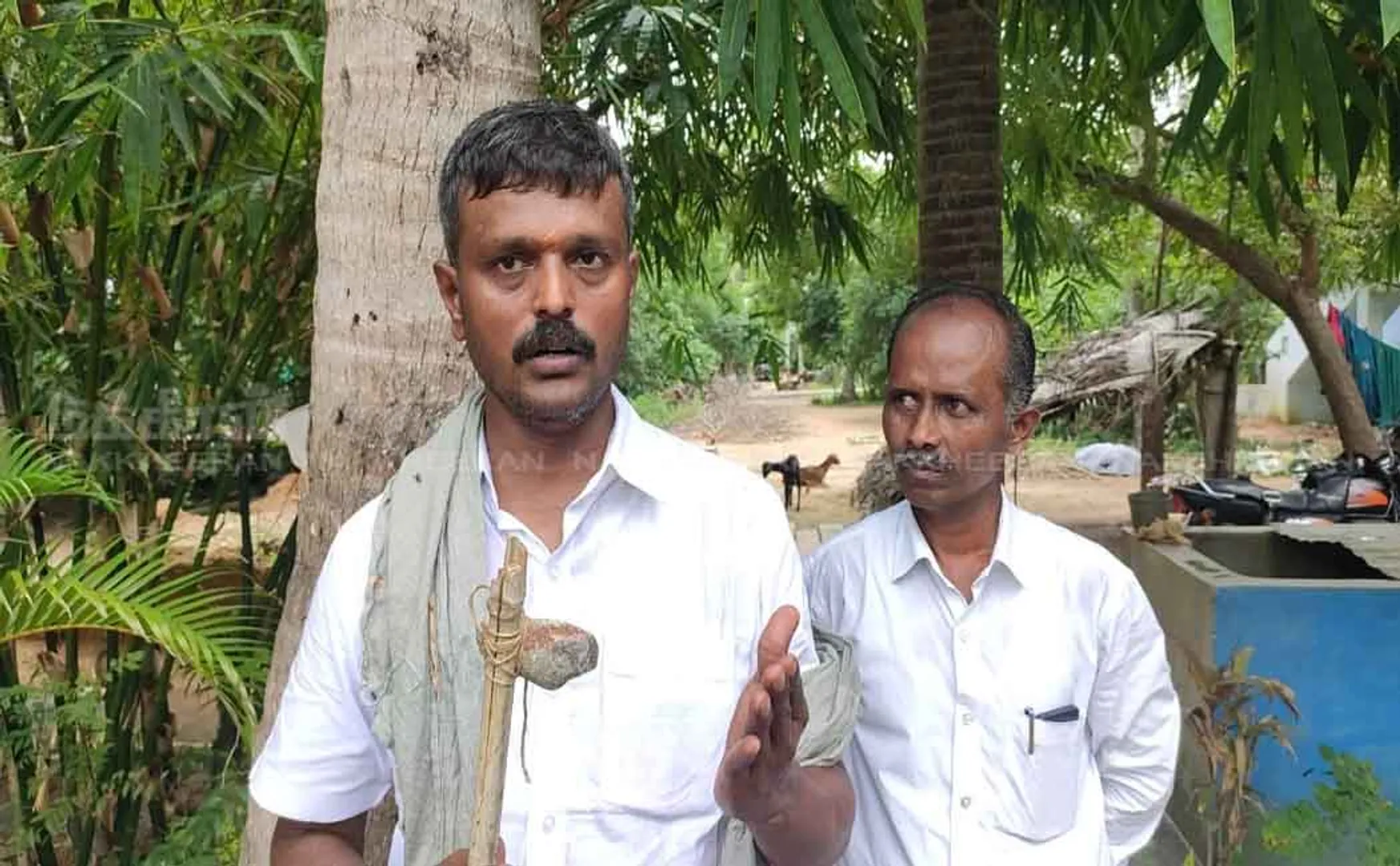 PUDUKKOTTAI Antique ax found near Kiramangalam