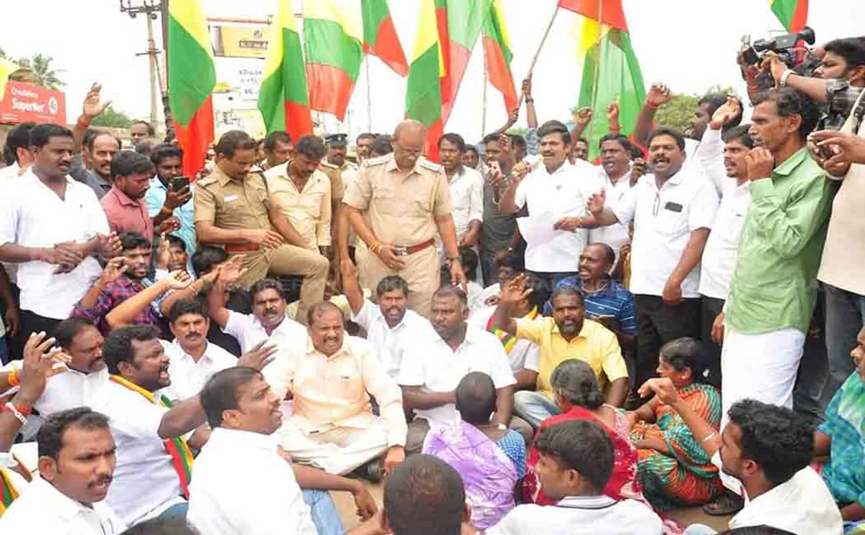  In demanding the declaration of Vadalur as a holy city  Tamil Nadu activists arrested