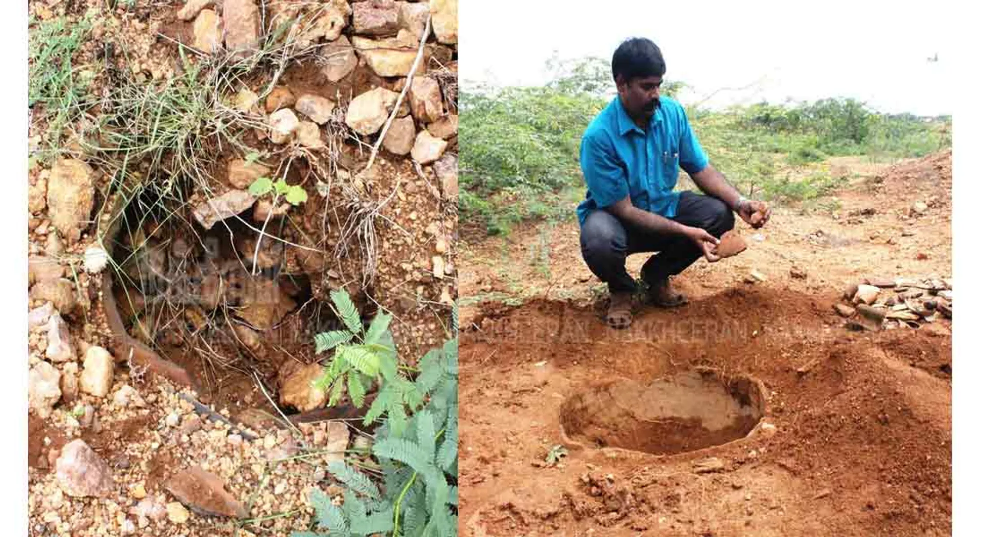 The discovery of old-fashioned corridors near Kamuthi