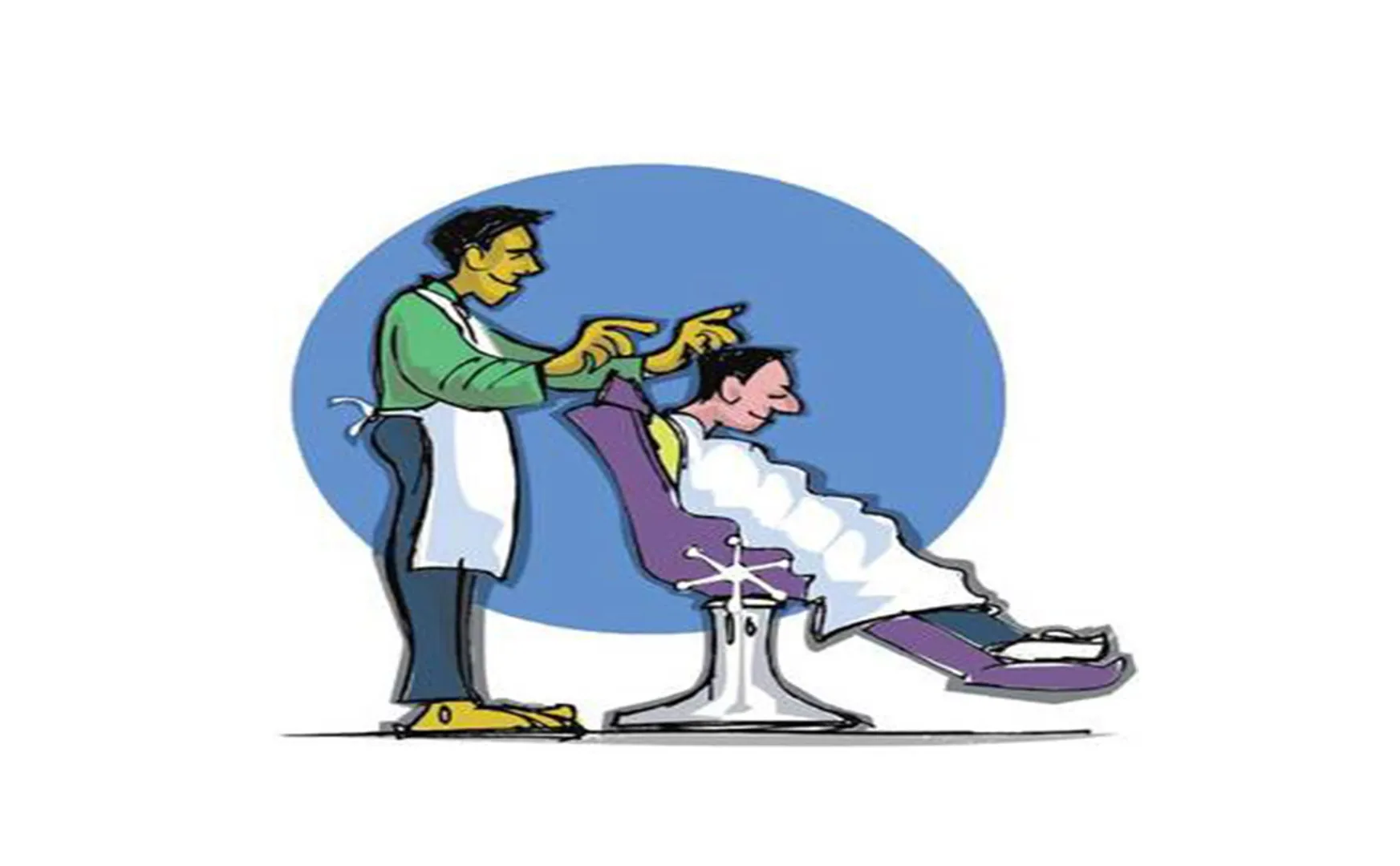 FIRST HAIR CUT AFTER  Massage on the head in the saloon is a risk!