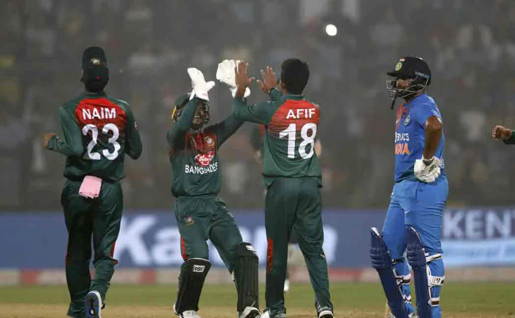 india bangladesh second t20 match may get affected by maha cyclone