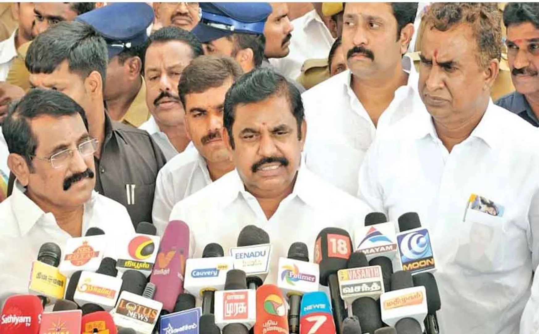 TAMILNADU CM EDAPPADI PALANISAMY PRESS MEET COIMBATORE AIRPORT 