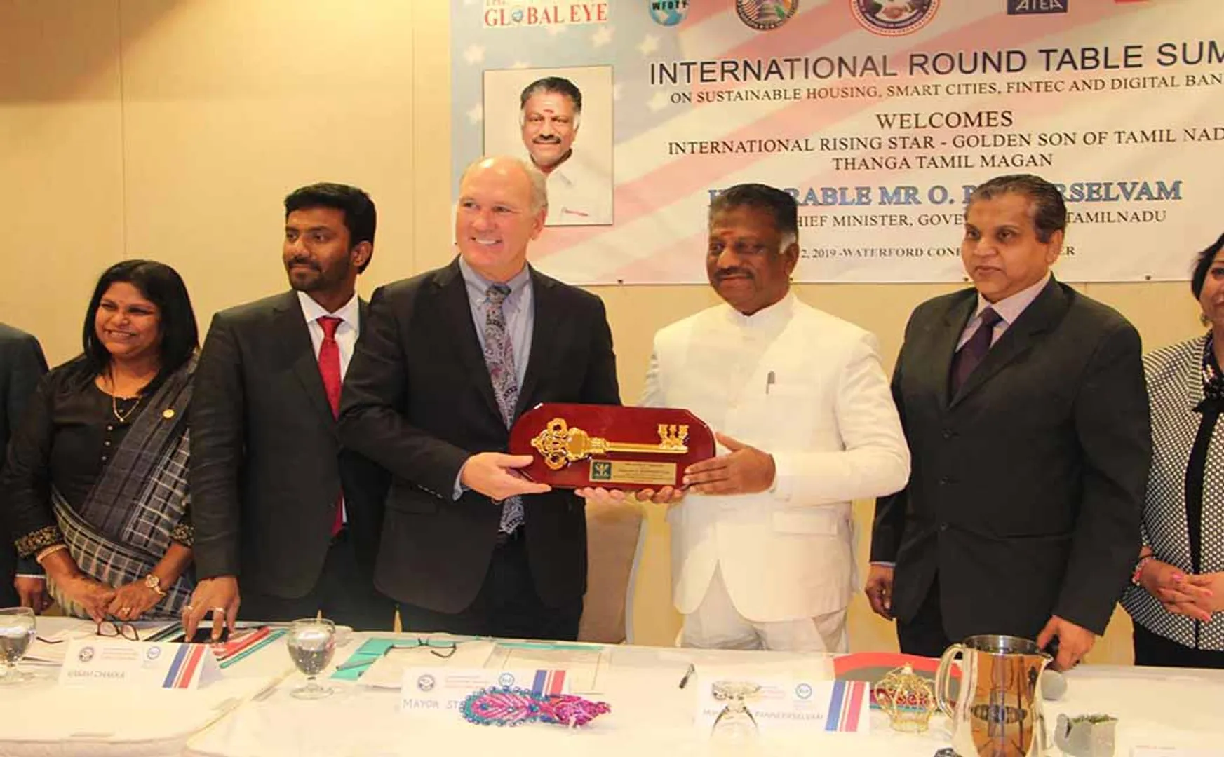 tamilnadu deputy cm o paneer selvam usa trip investment sign