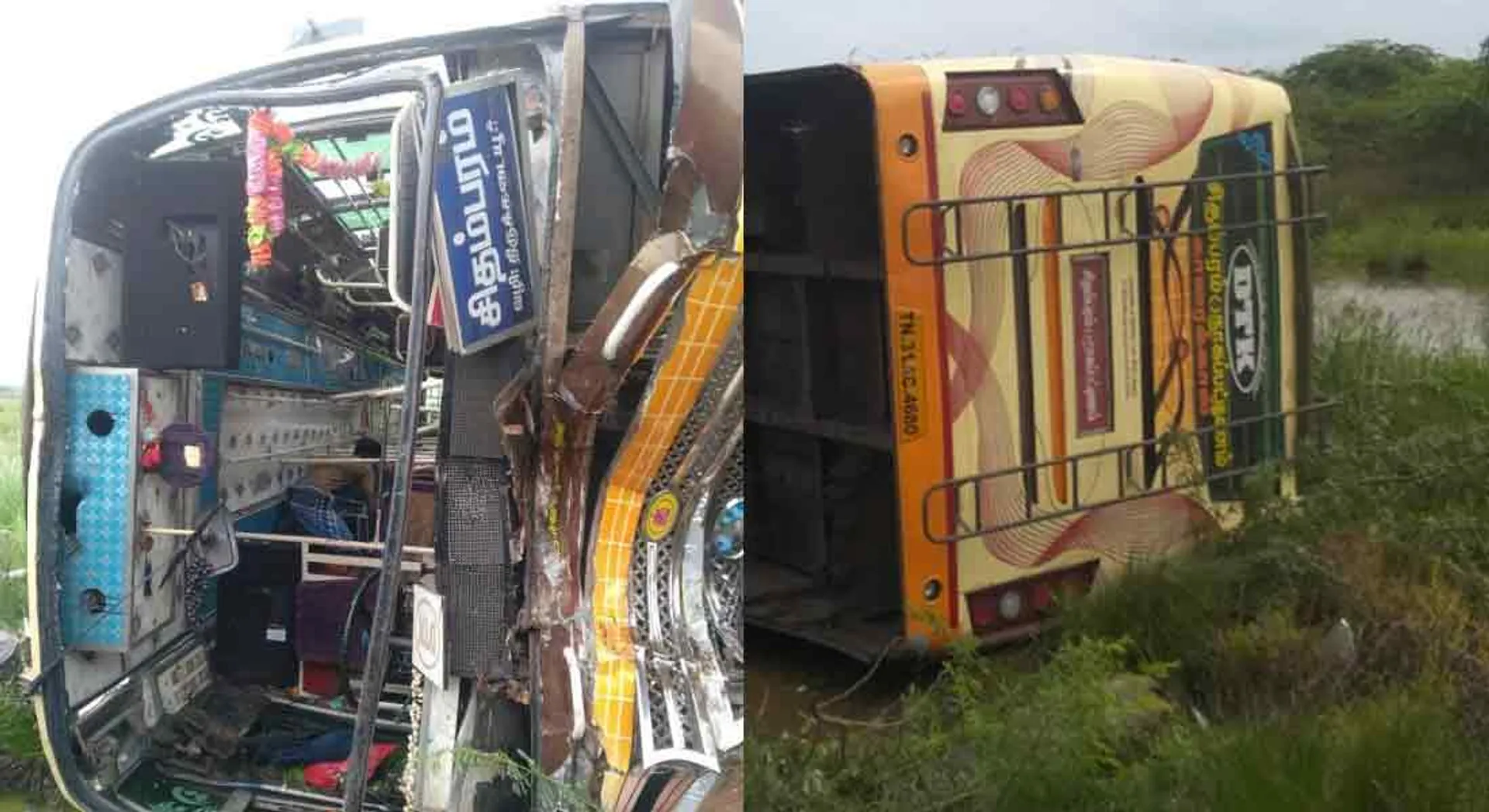  Private bus accident near Karaikal