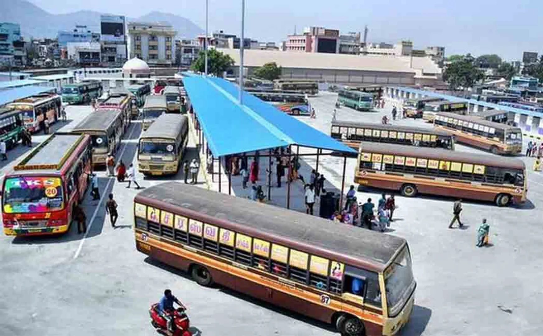 govt bus  driver spoke on cellphone with Bus operated suspended 
