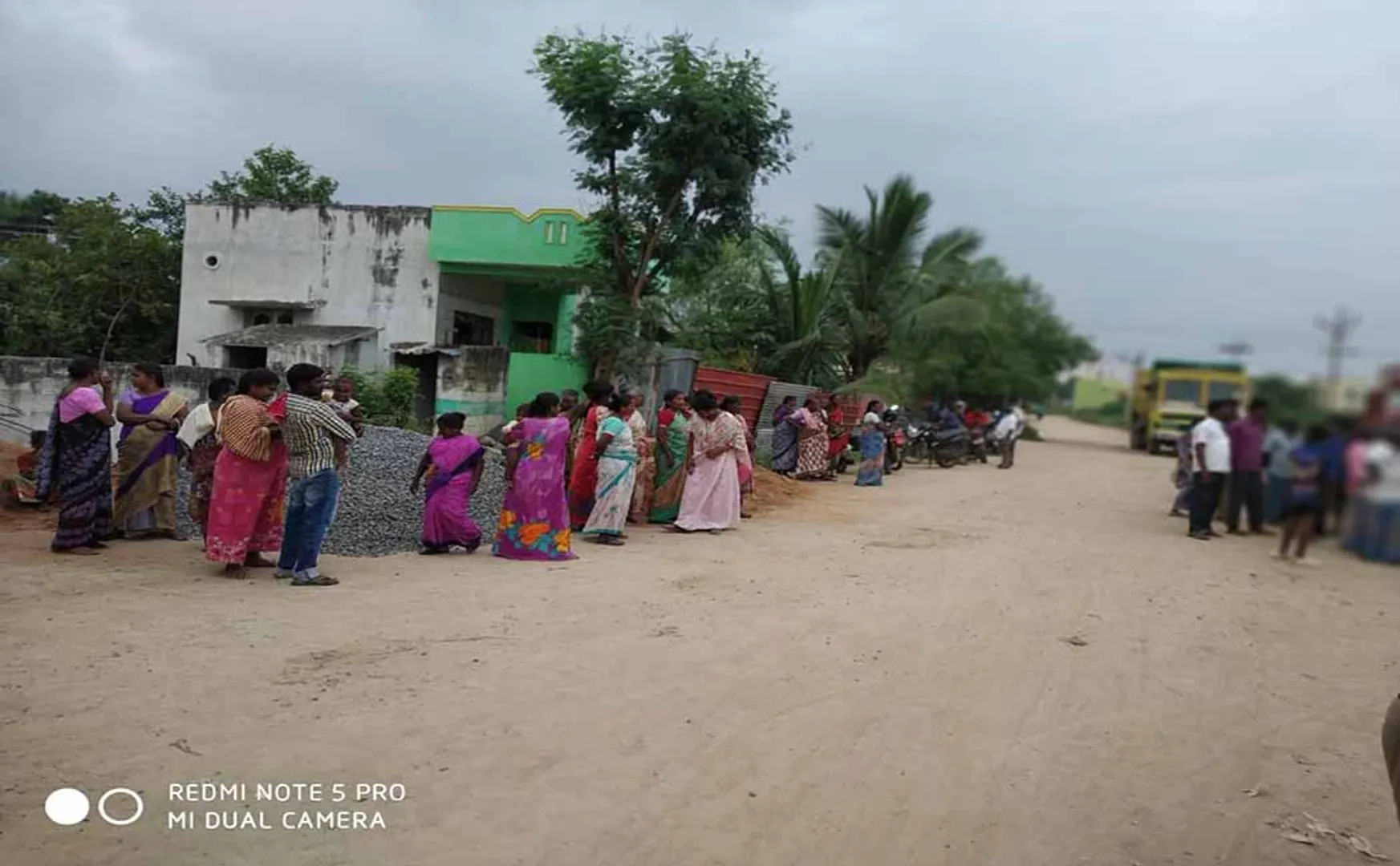cement mixing industry peoples strike vellore 