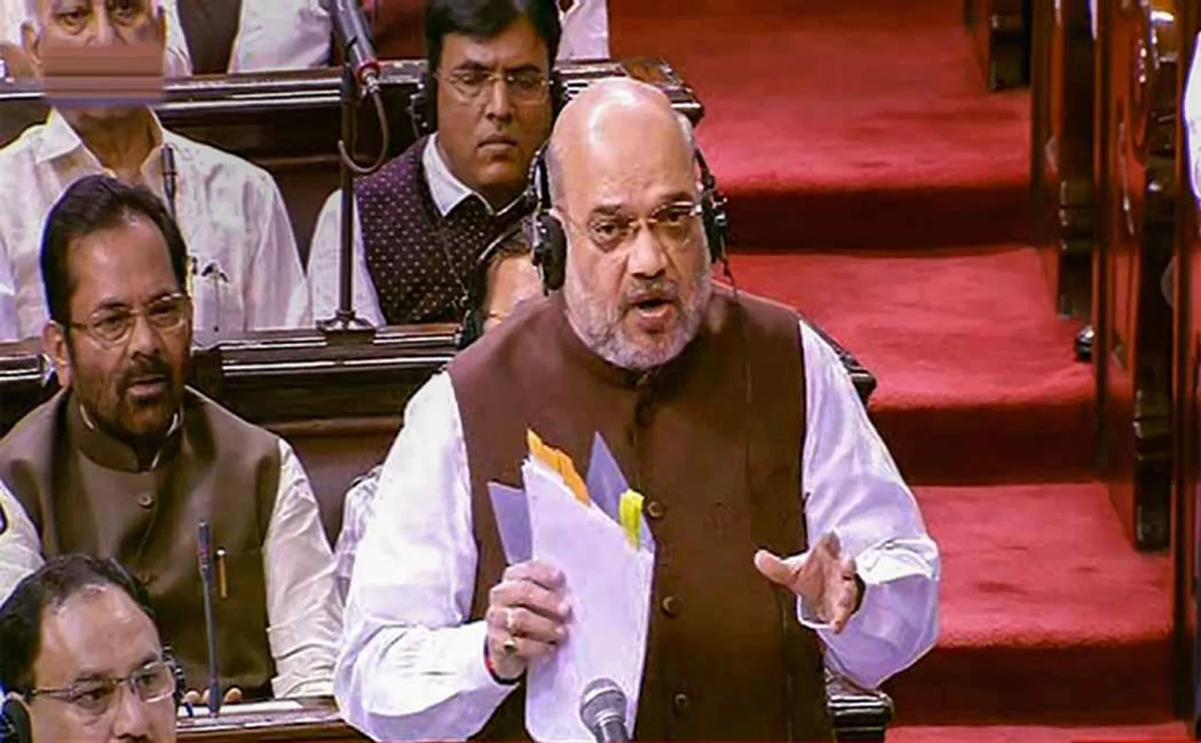 CONGRESS PARTY INTERIM PRESIDENT SONIA GANDHI SPG SECURITY AMITH SHAH LOK SABHA 