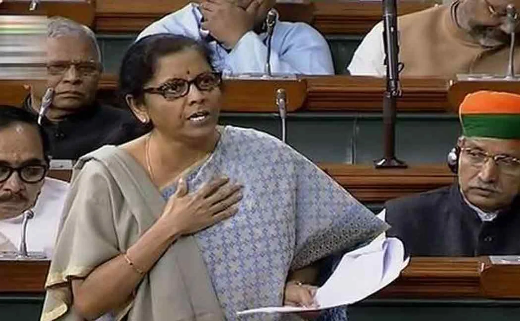 nirmala sitharaman athir ranjan choudary convo in parliament