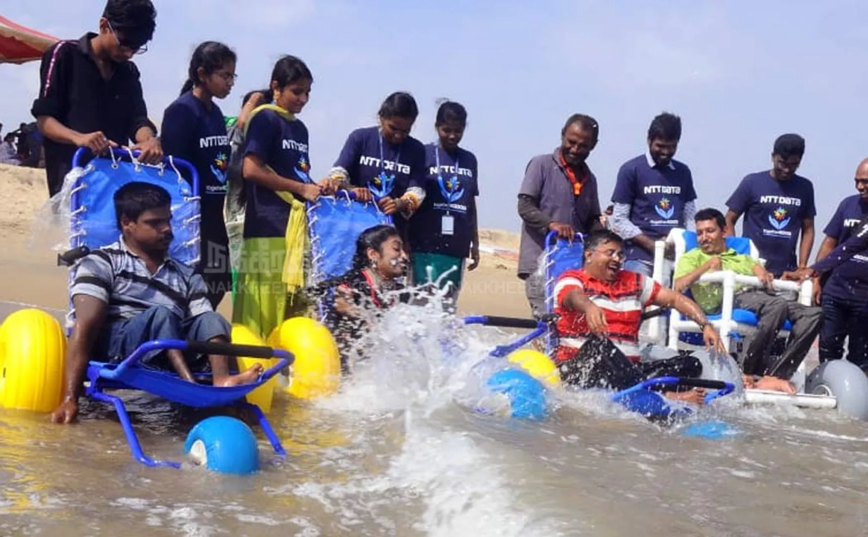  Special arrangements made at Marina Beach for the differently abled