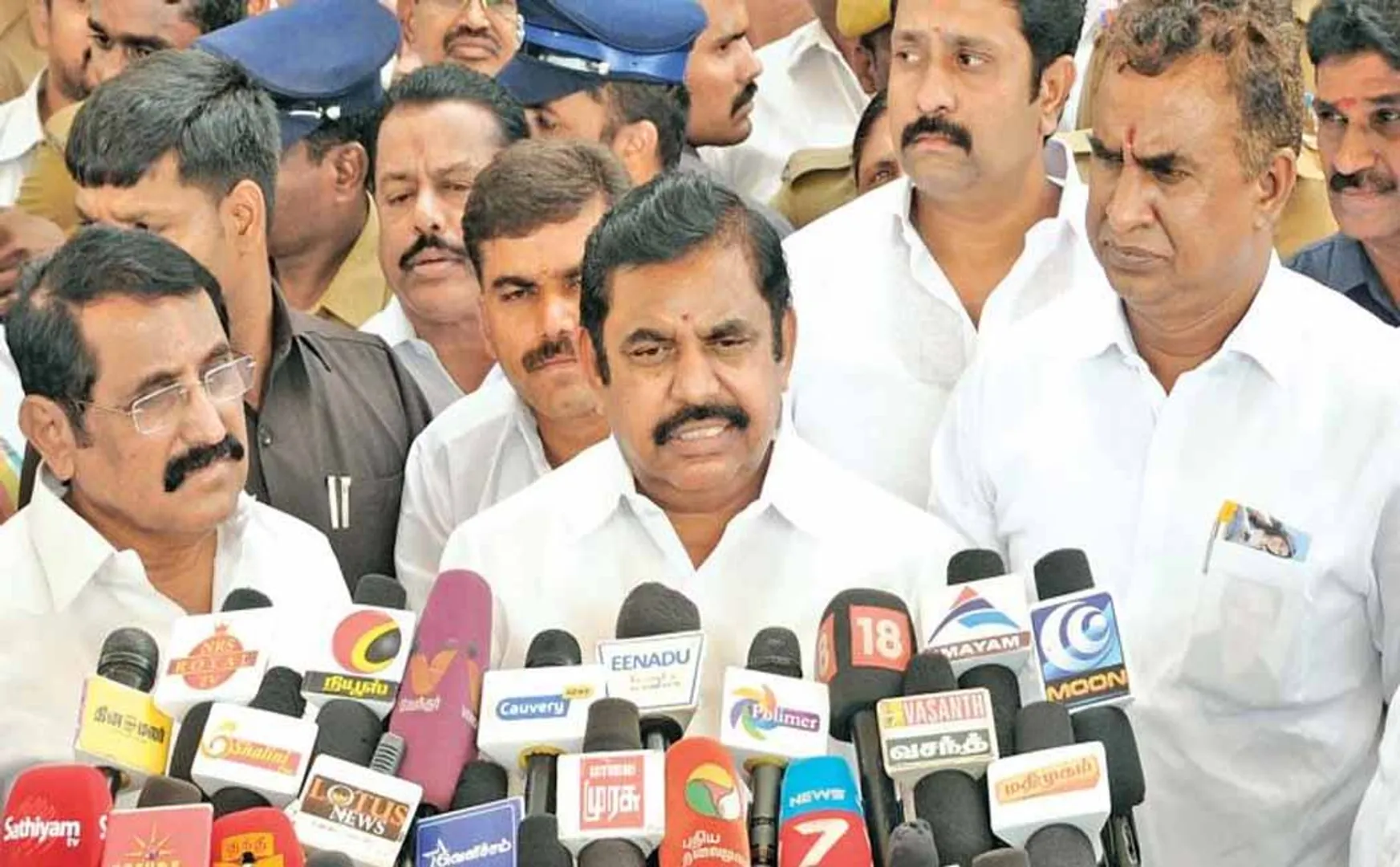 coimbatore airport cm palanisamy press meet 