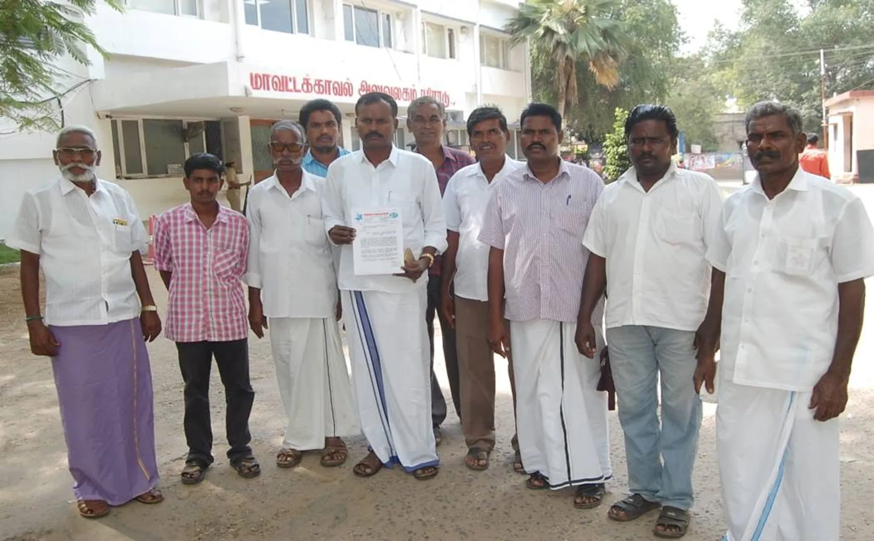 vehicle seized during protest near kovai