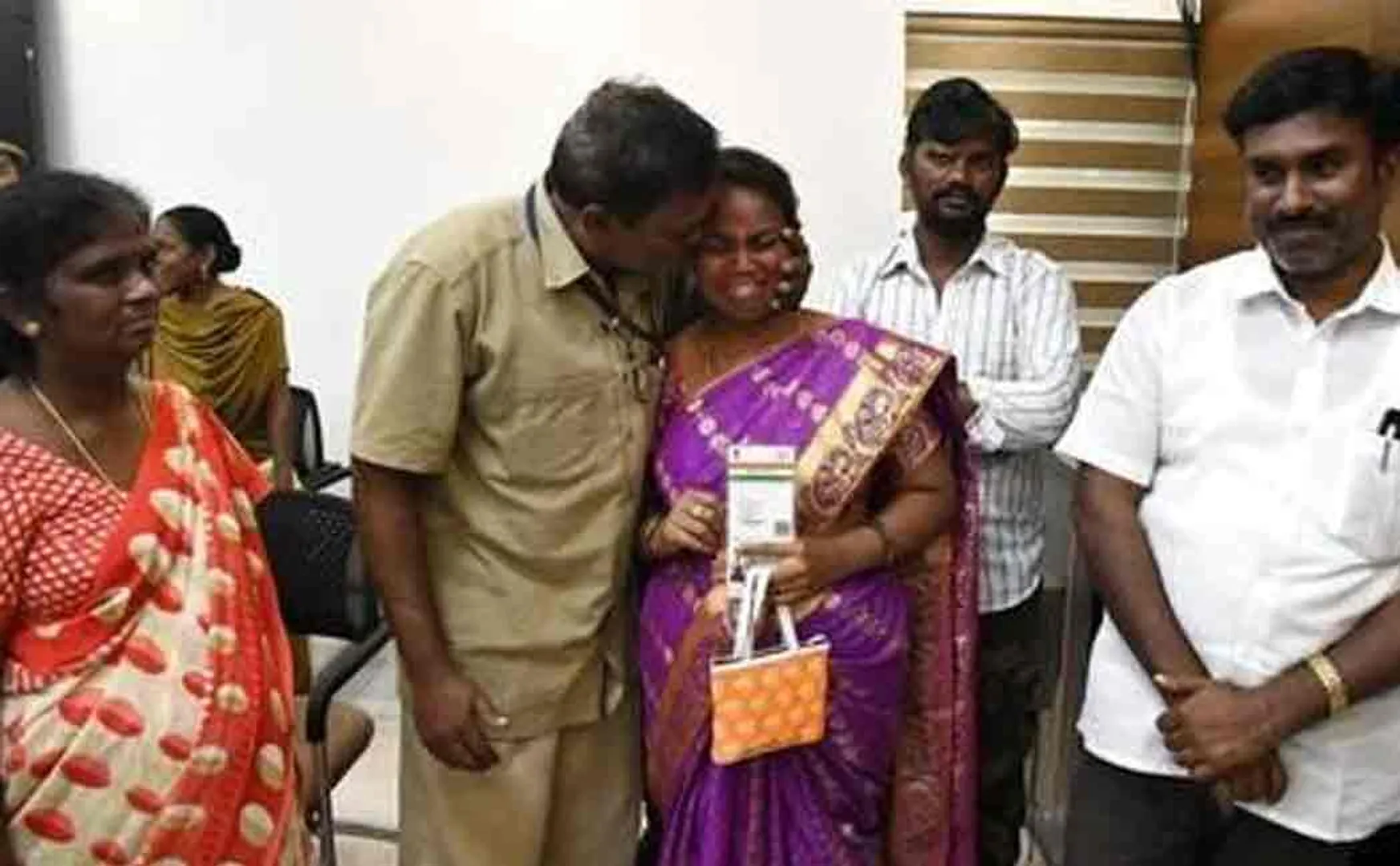 andhra girl meets her parents after twelve years