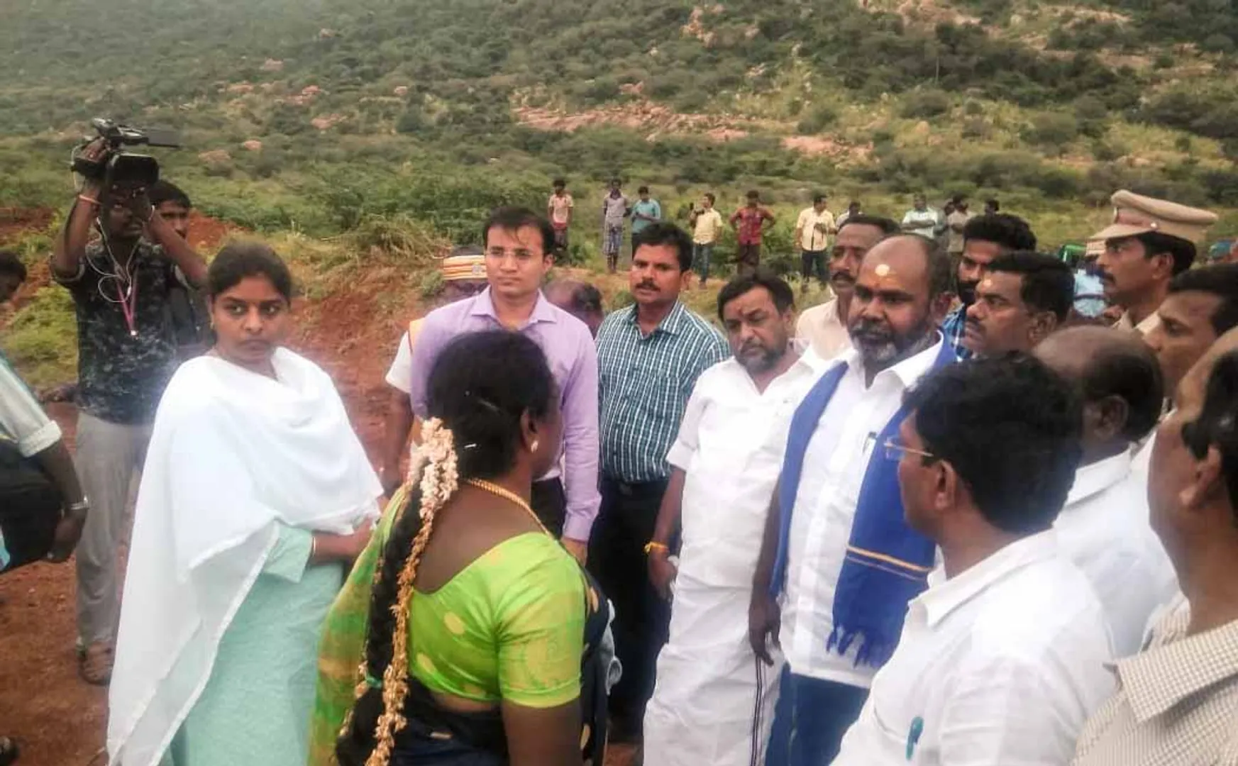  Canal breakage renovation work minister inspection theni district 
