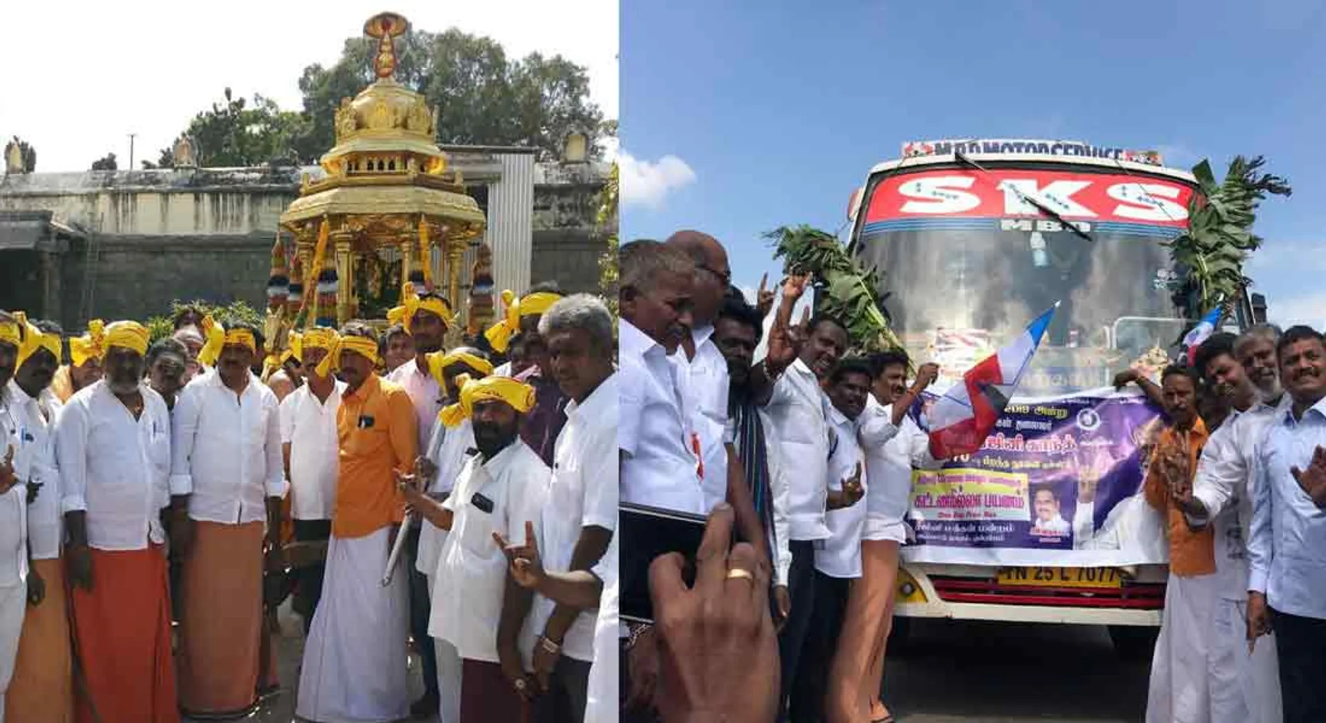  Free bus ride... Fans celebrating Rajini's birthday