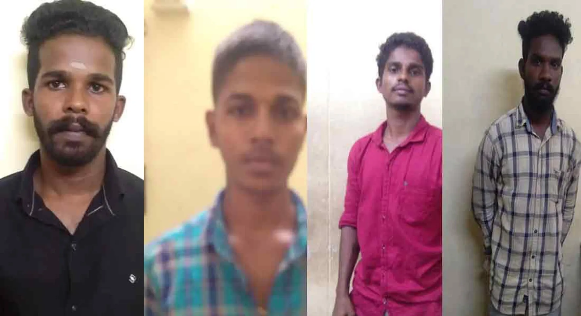 abuse to pregnant woman...! 4 youths arrested