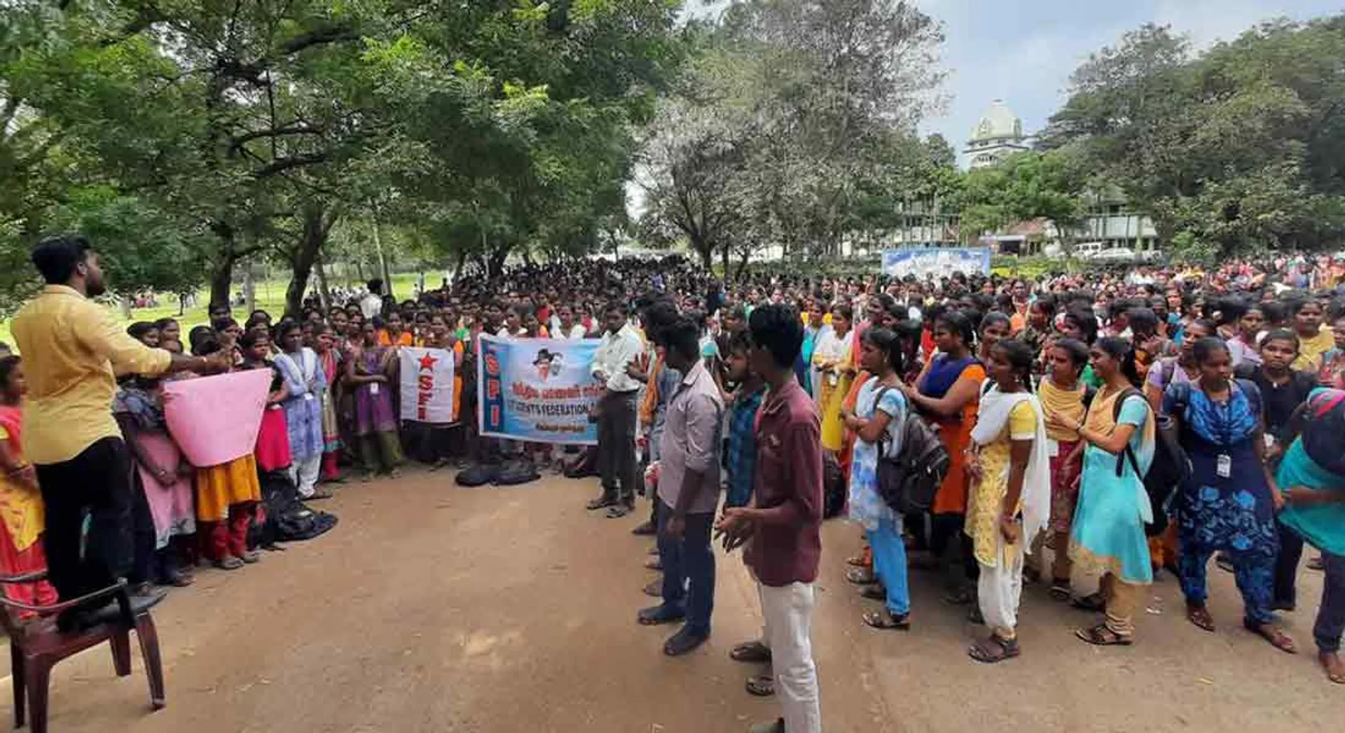 Second day class boycott by students against National Citizenship Act