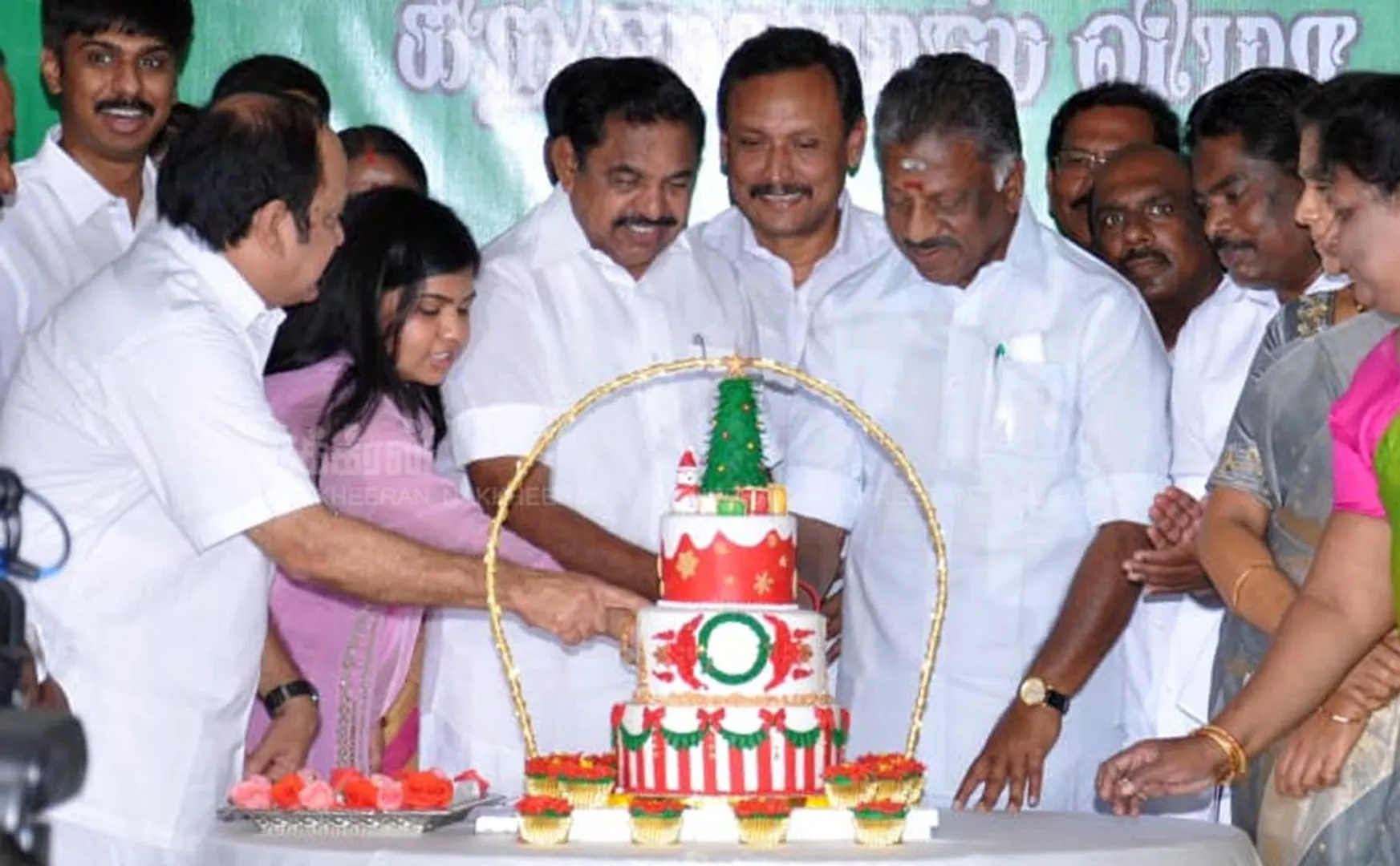 ADMK's Christmas celebration photos