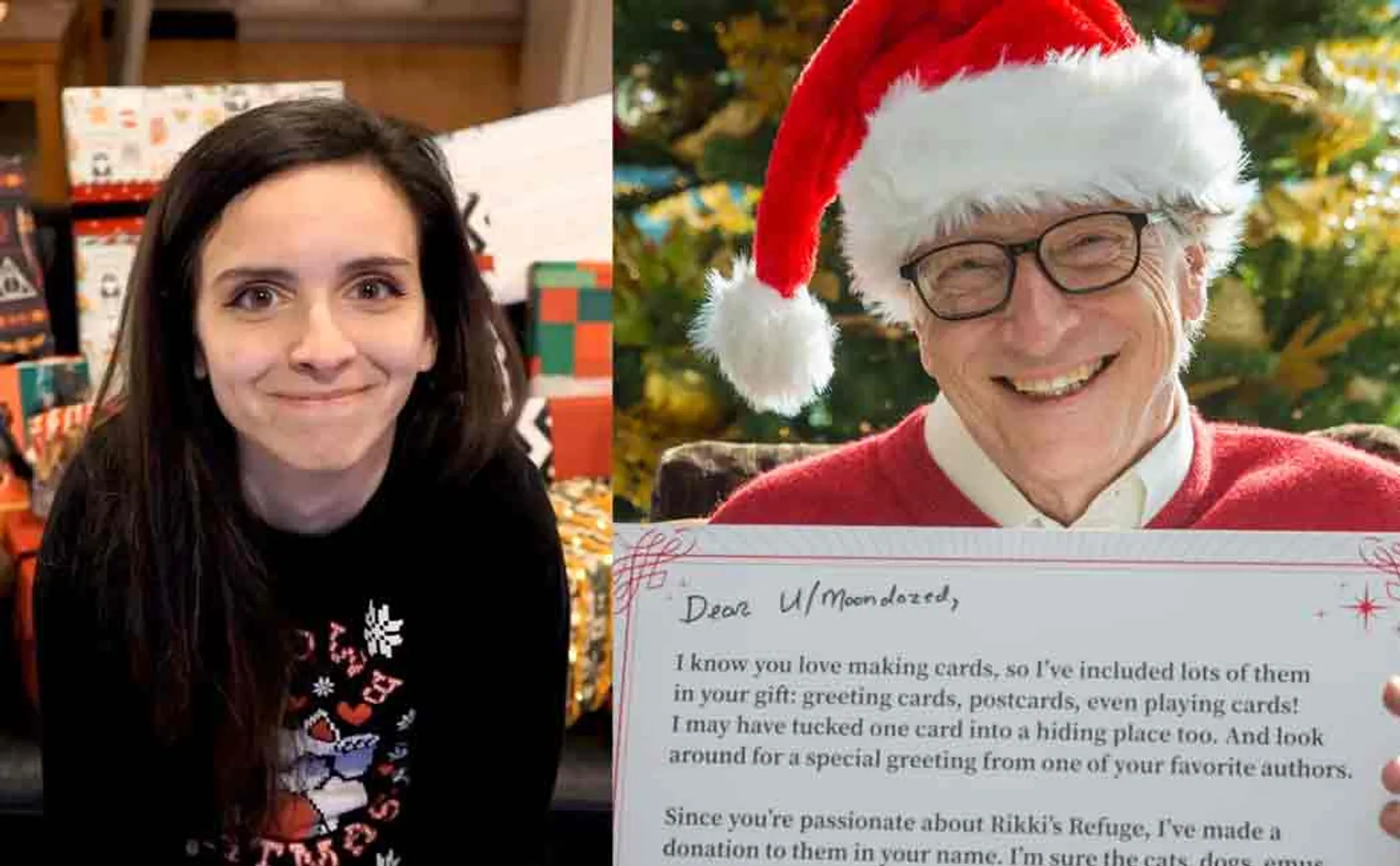 bill gates turns santa for a michigan girl