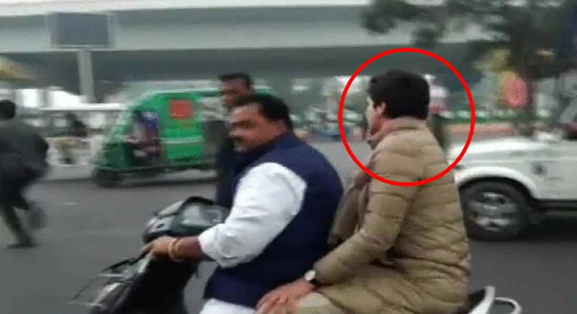  Priyanka Gandhi fined for not wearing helmet