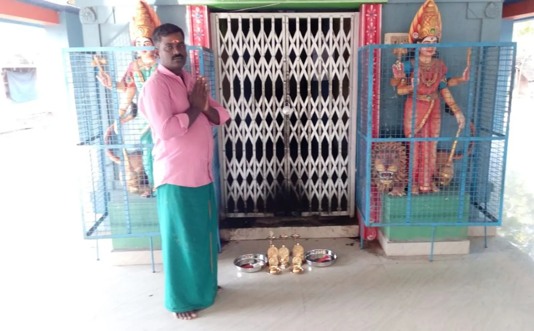   Intimidation of person donated gifts to the temple