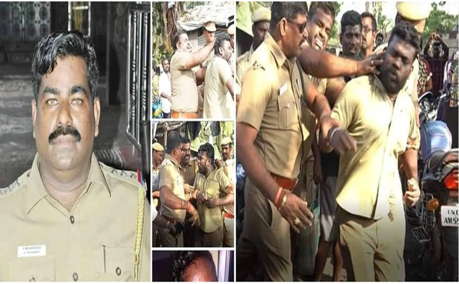 police inspector attacked the social worker 