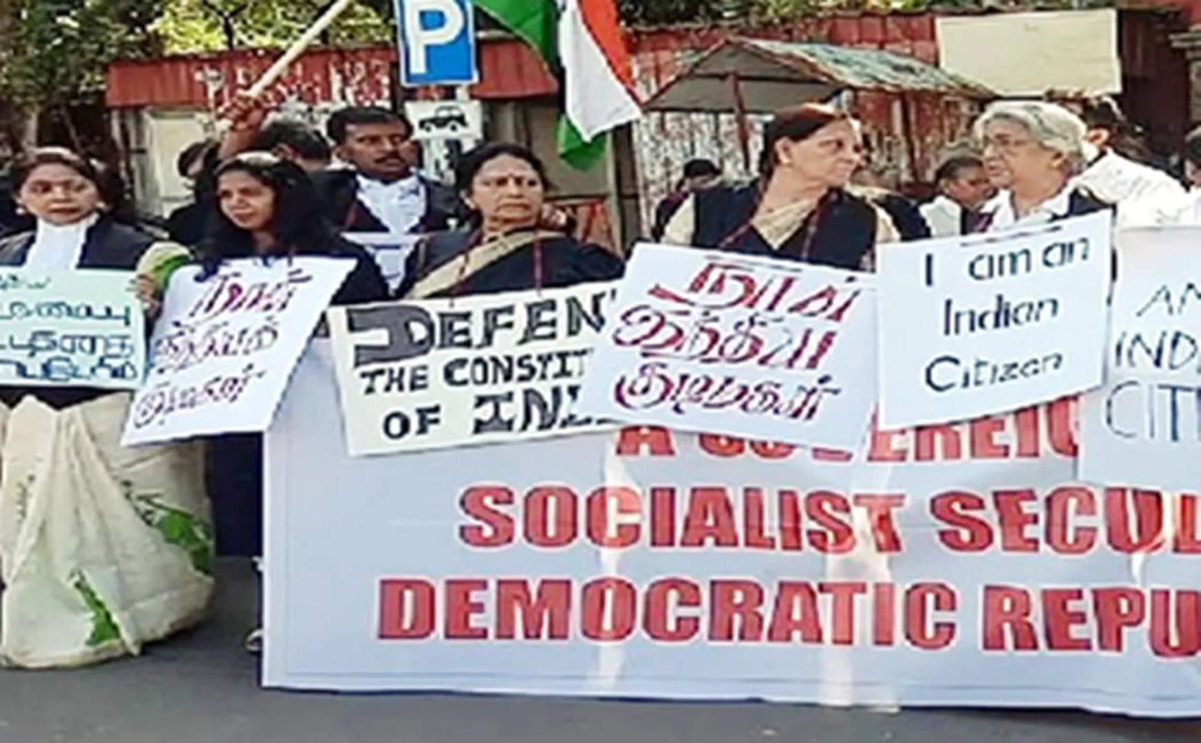 lawyers protest against CAA