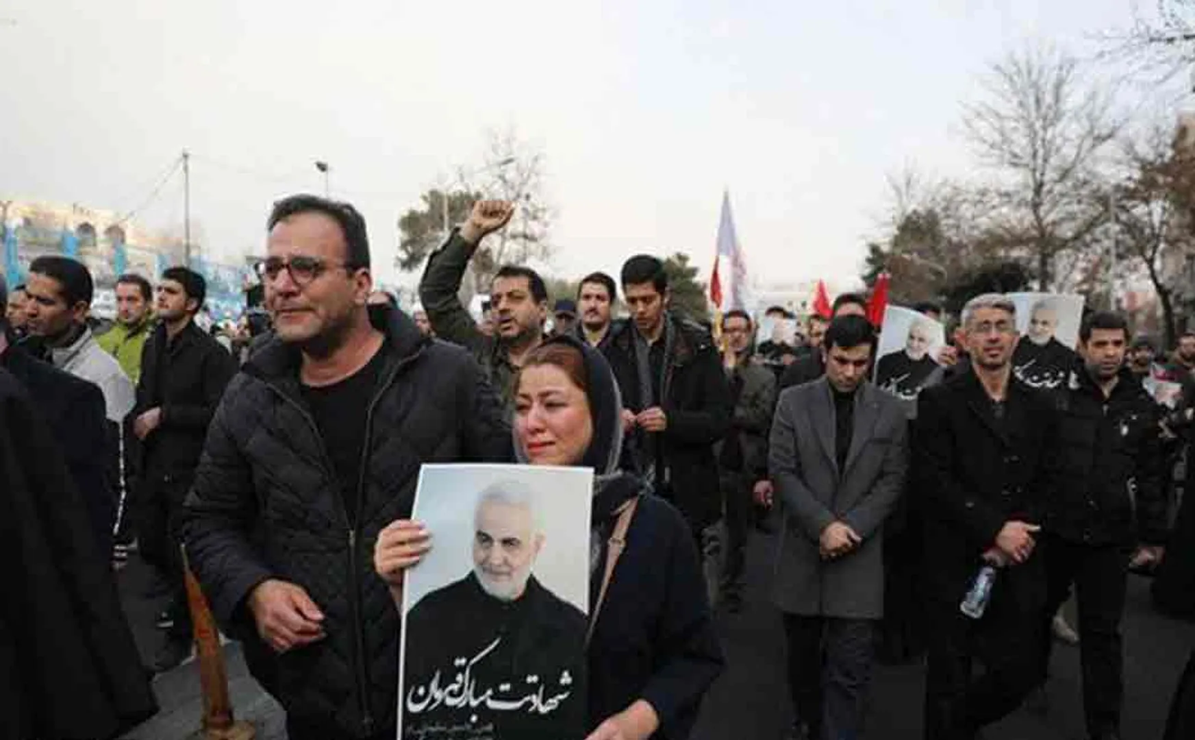 soleimani funeral at bhagdad