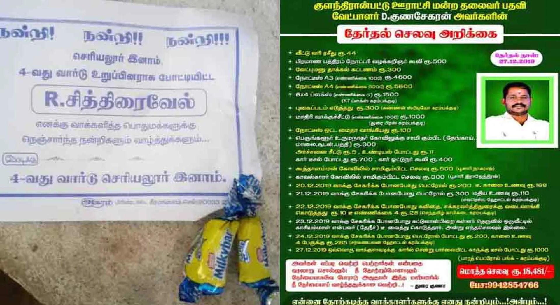 Candidate who released the election cost account
