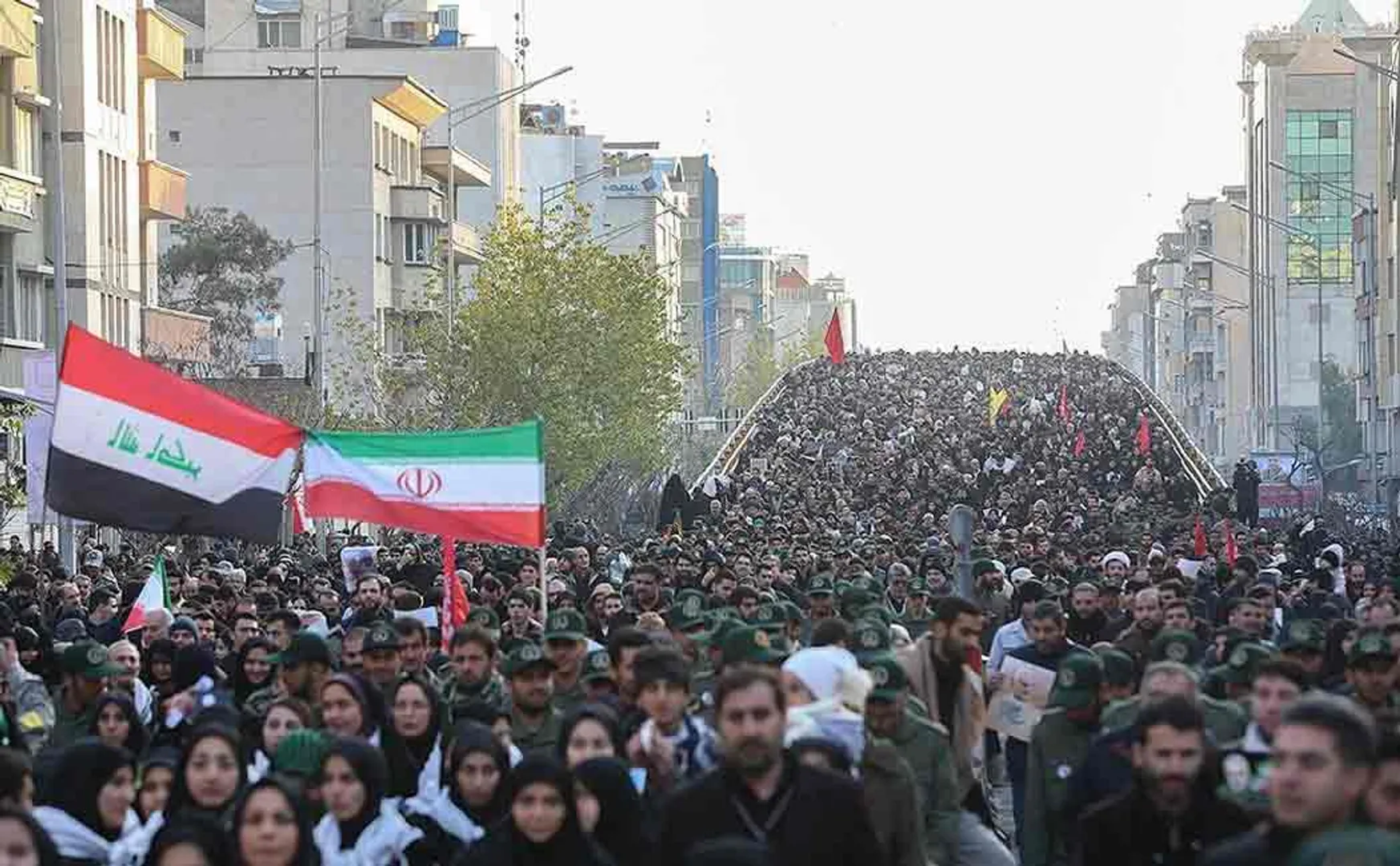stampede in soleimani funeral