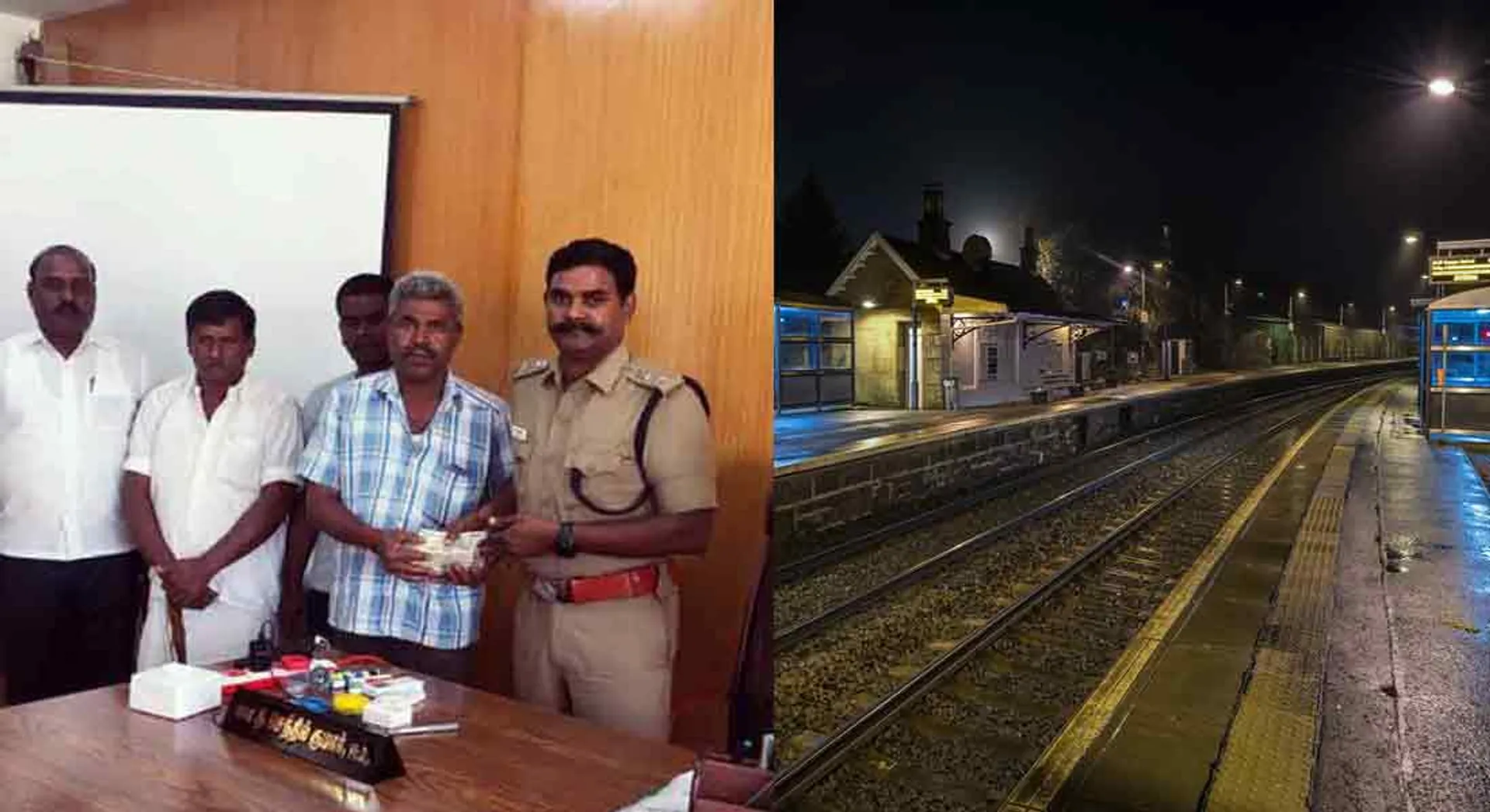  2 lakhs lying on the railway platform ...