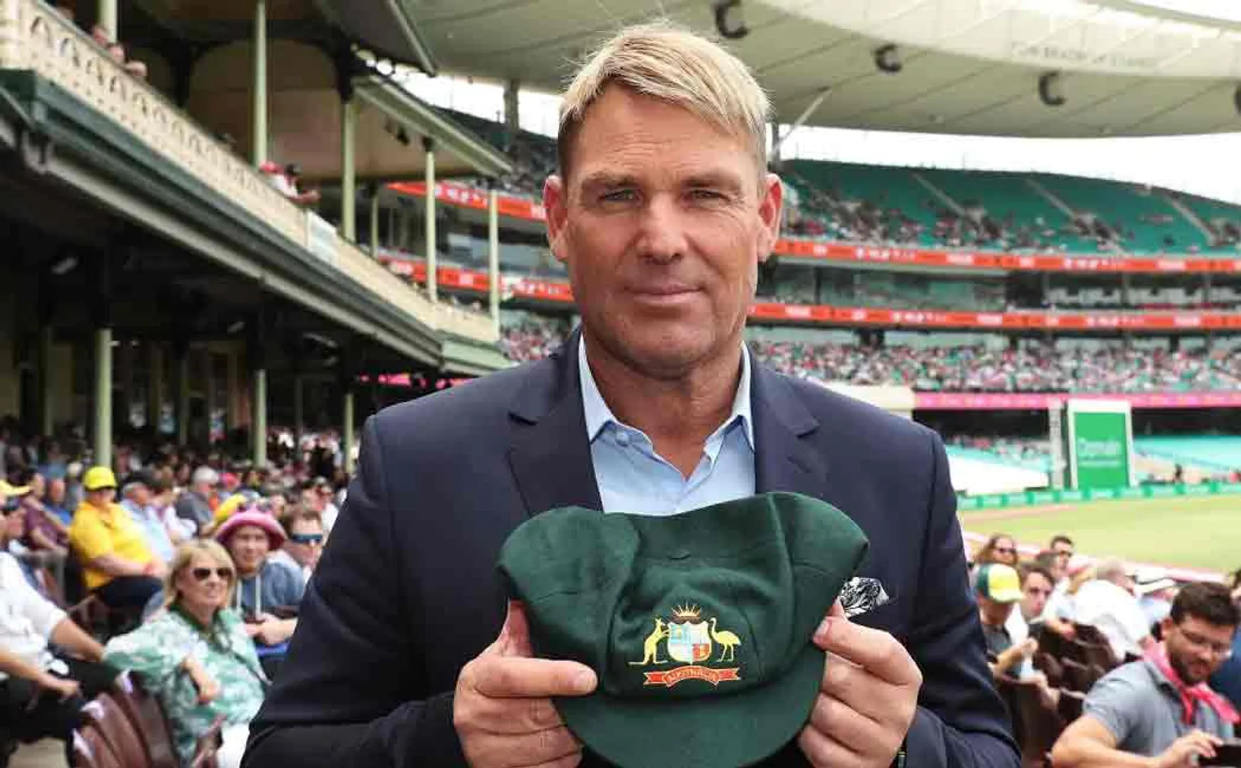 shane warne baggy green auctioned for australian bushfire funding