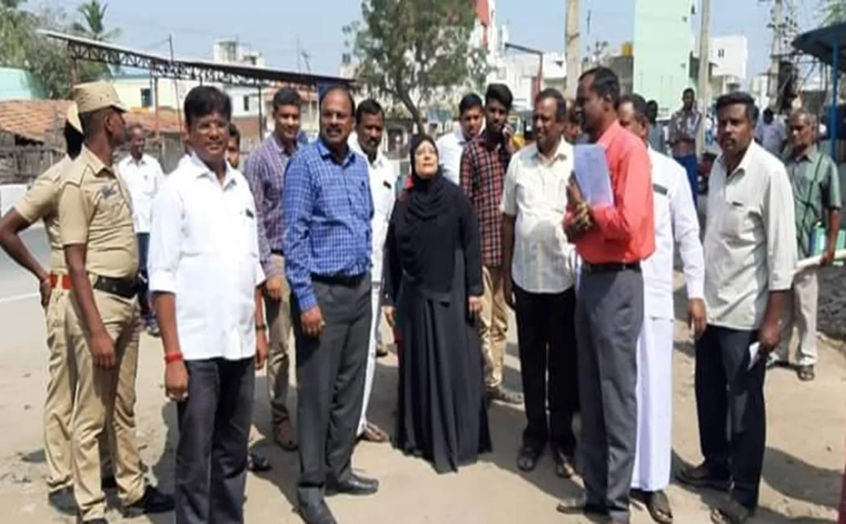 Vaniyambadi mla came around the constituency 