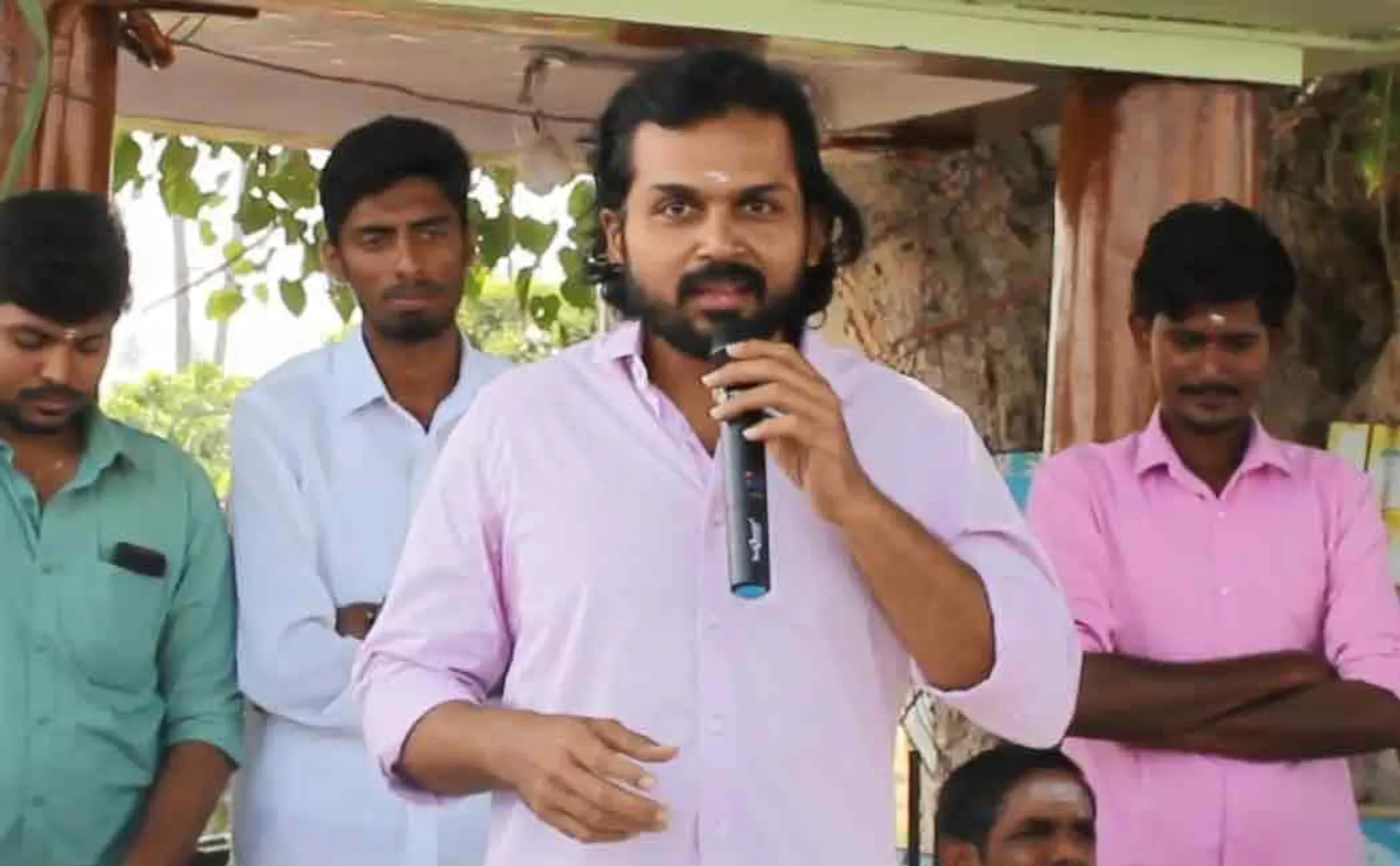 karthi participated in kalingarayan day function