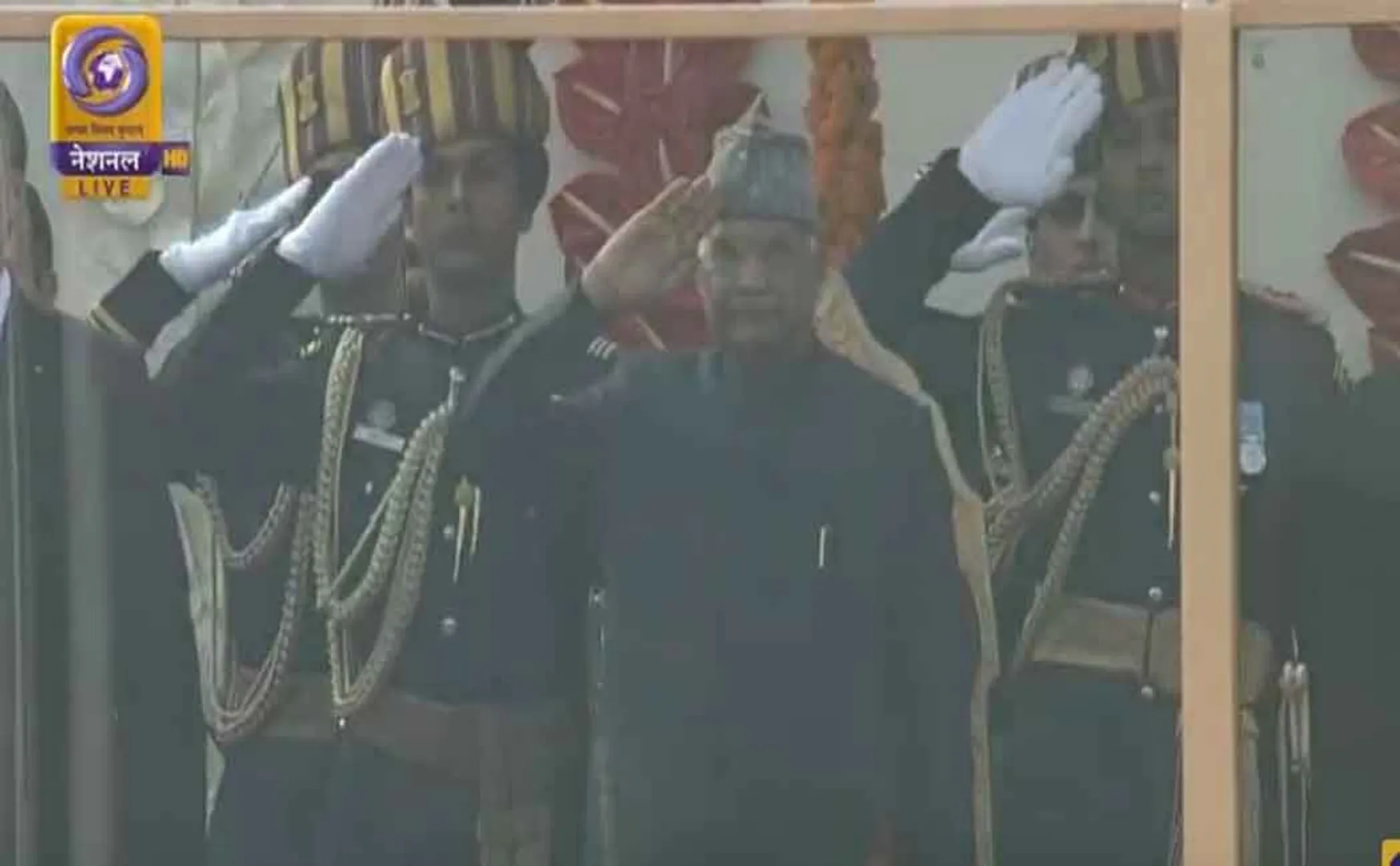 national flag 71th republic celebration in delhi president ram nath kovind 