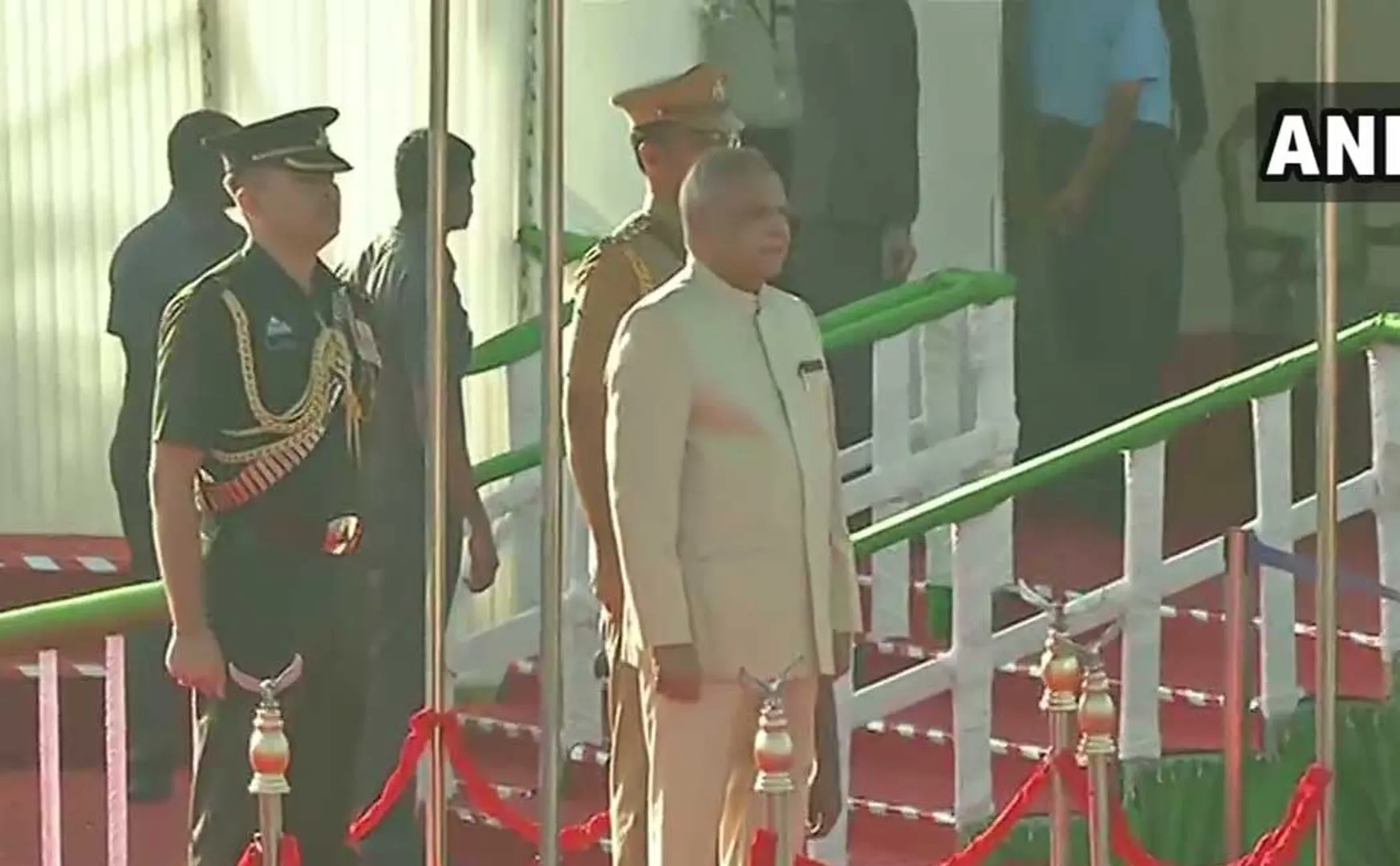 71th republic day india celebration Tamilnadu Governor Banwarilal Purohit at chennai 