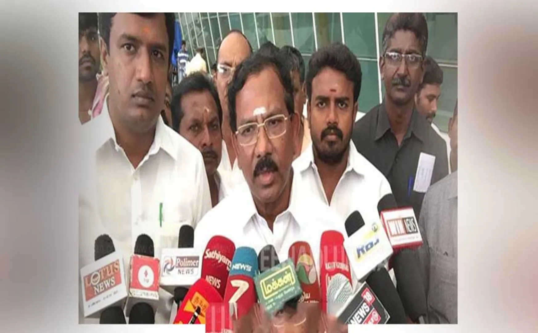 thanjavur temple minister pandiarajan press meet 