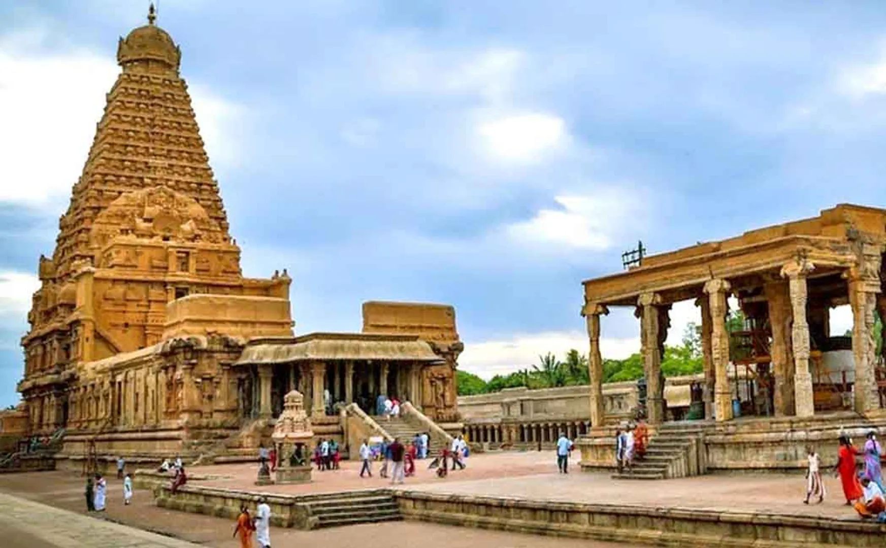 world famous thanjvaur temple reforming function cm palanisamy meet minister 